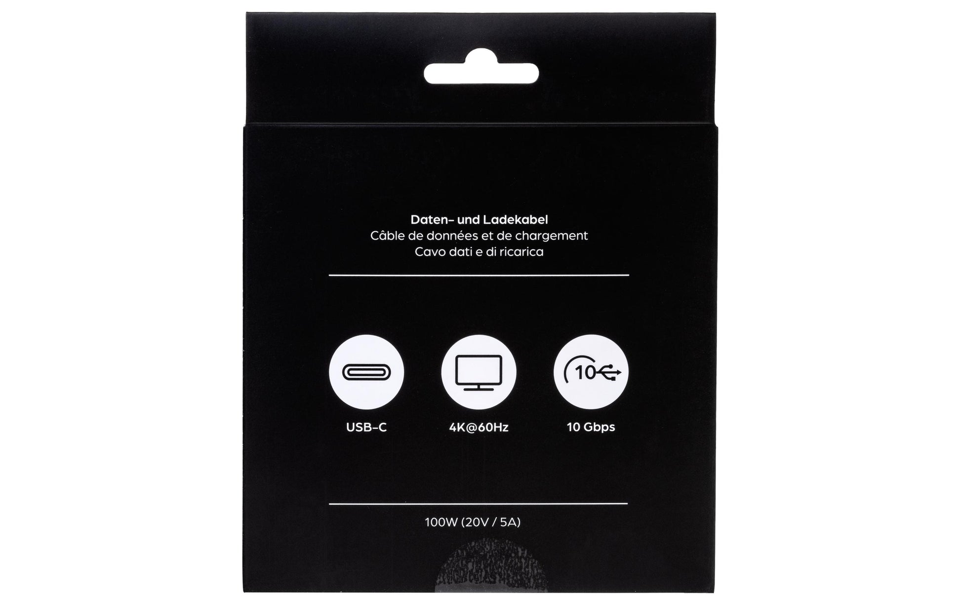 ONIT USB-C auf USB-C Kabel – USB 3.2 Gen 2 (10 Gbit/s) – 2 m – PD 100 W – Textilmantel – Weiss