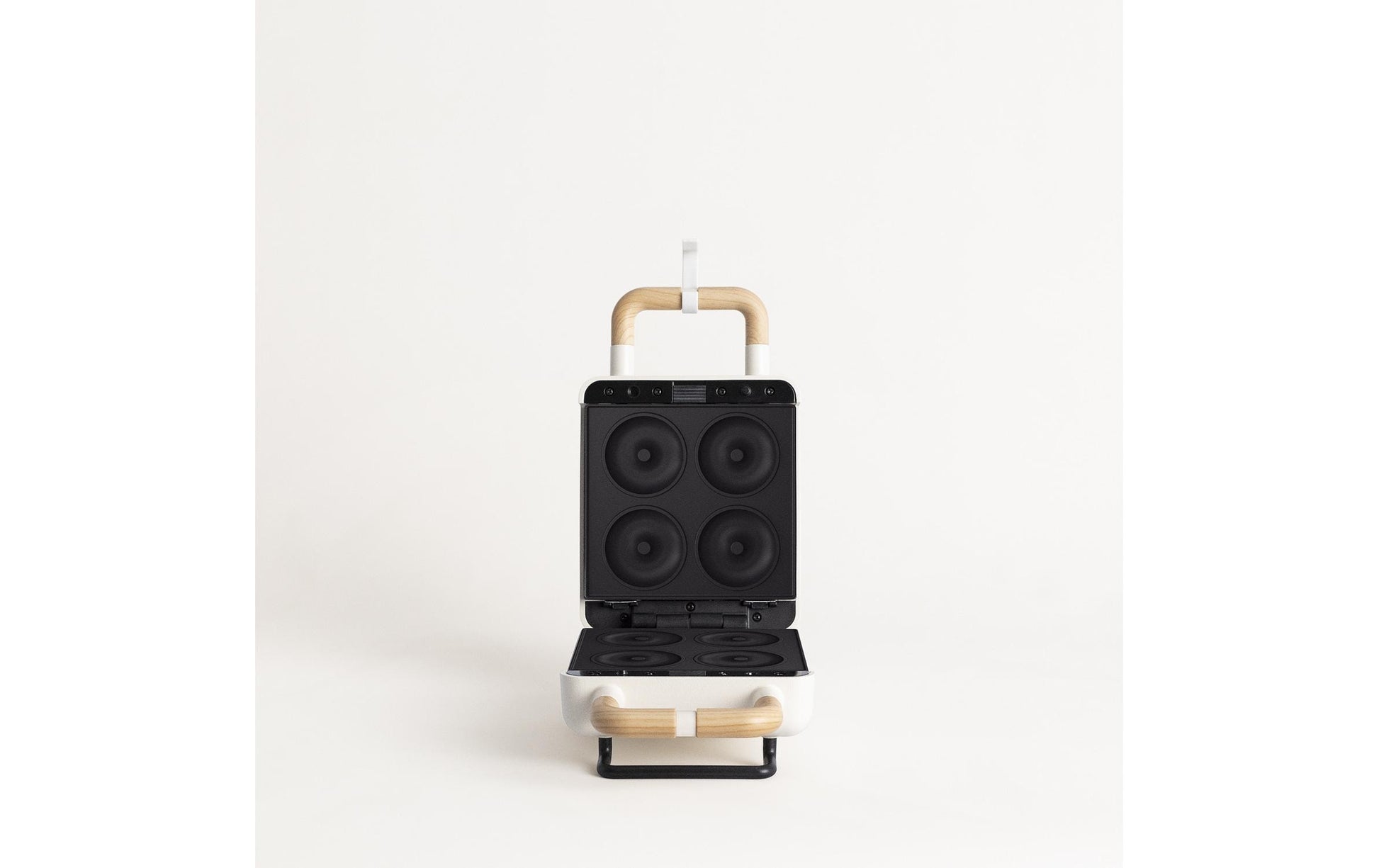 CREATE Ersatzteller Donuts 2in1 – für 2in1 Compact Waffeleisen, 2 Stk., Schwarz