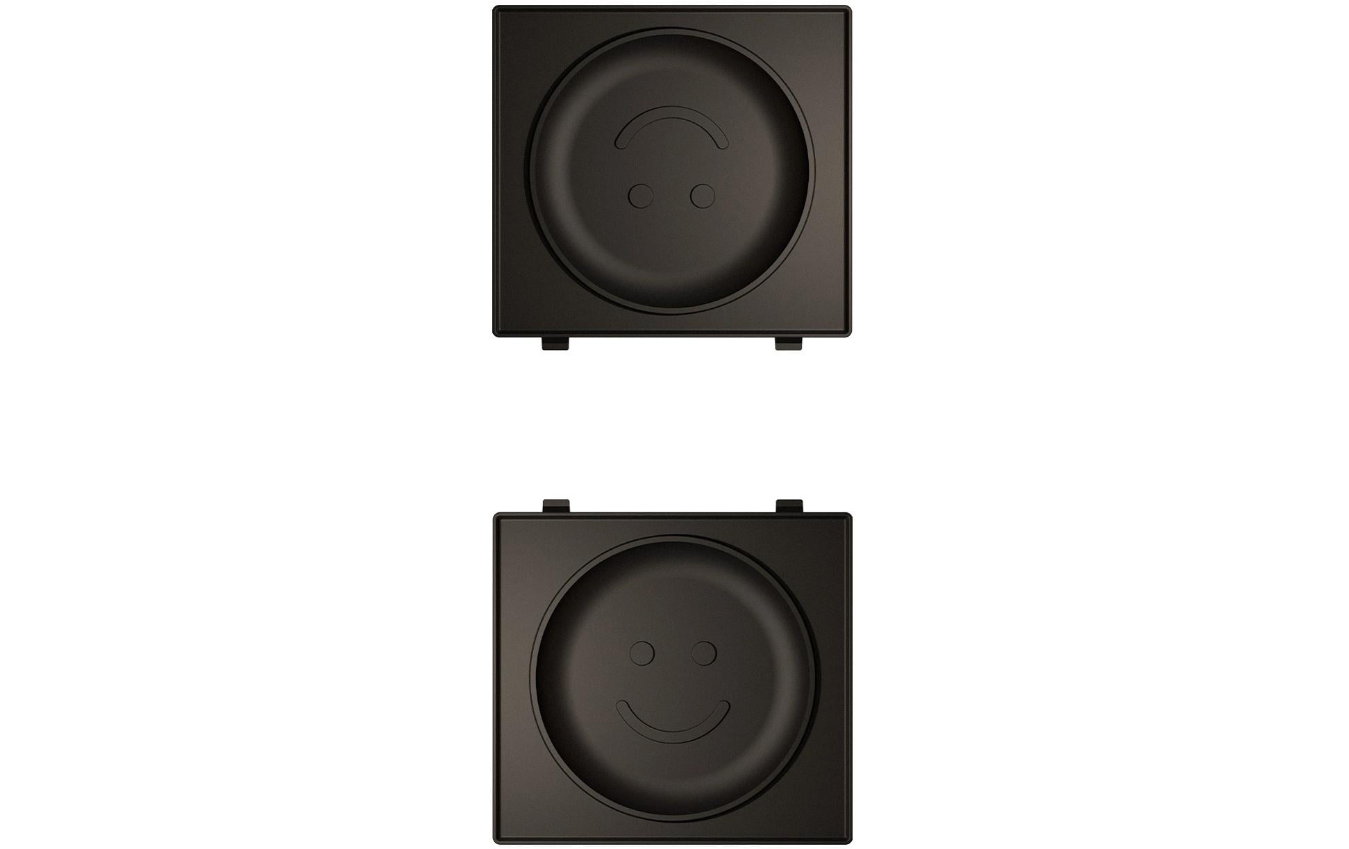 CREATE Ersatzteller Stone 2in1 Smile – rund, für Waffeleisen 2in1 Compact, 2 Stk.