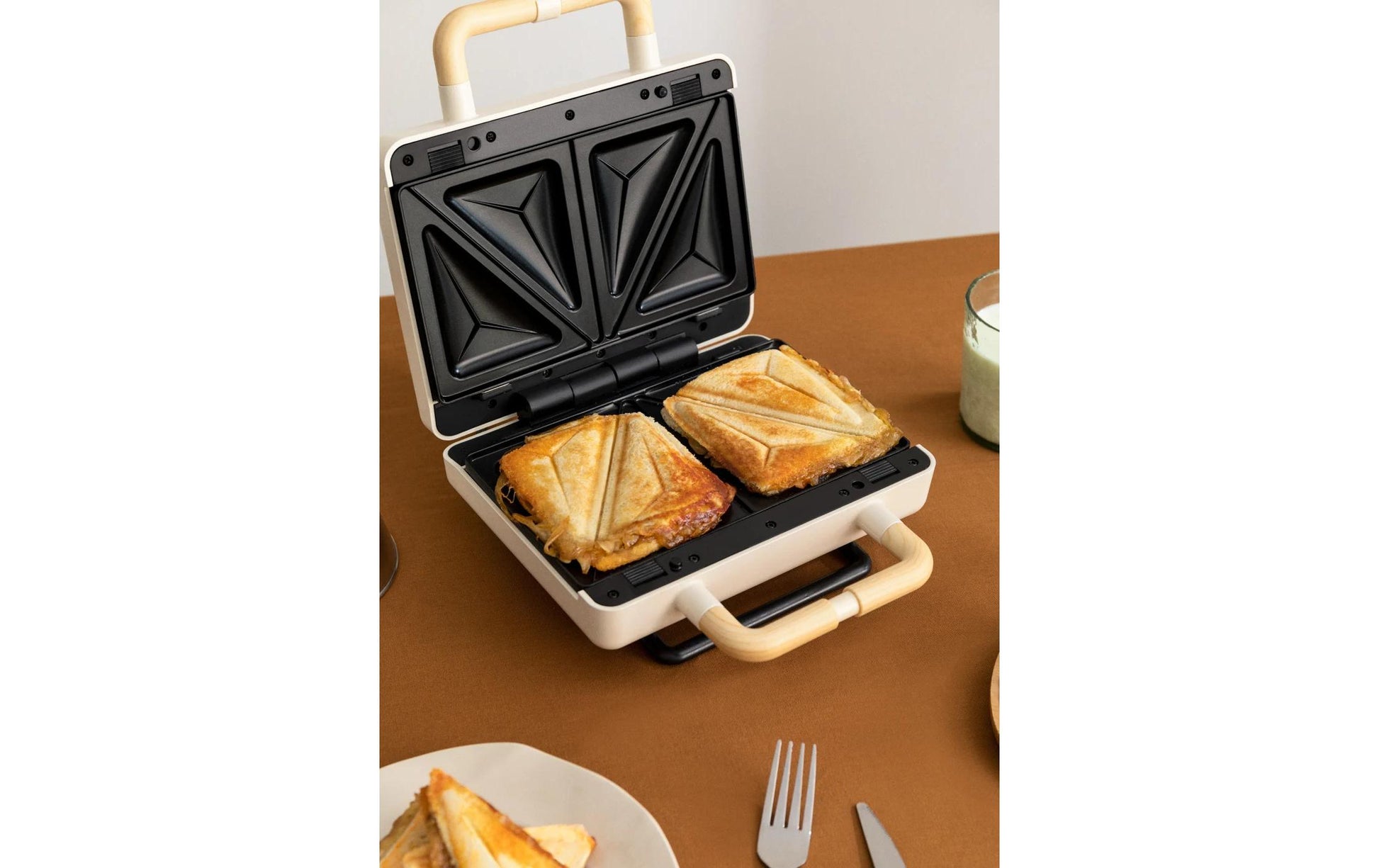 CREATE Ersatzteller Stone 3in1 Sandwich – 14 × 24 cm, für Waffeleisen 3in1 Studio, 2 Stk.