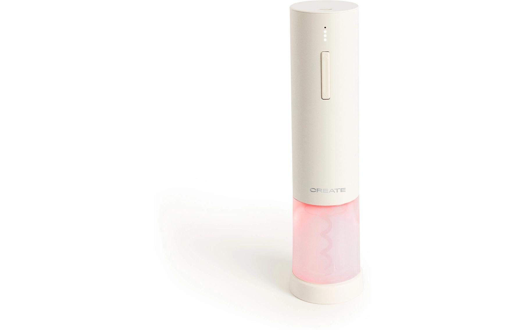 Create Elektrischer Korkenzieher – 4-teilig, Kunststoff, Creme