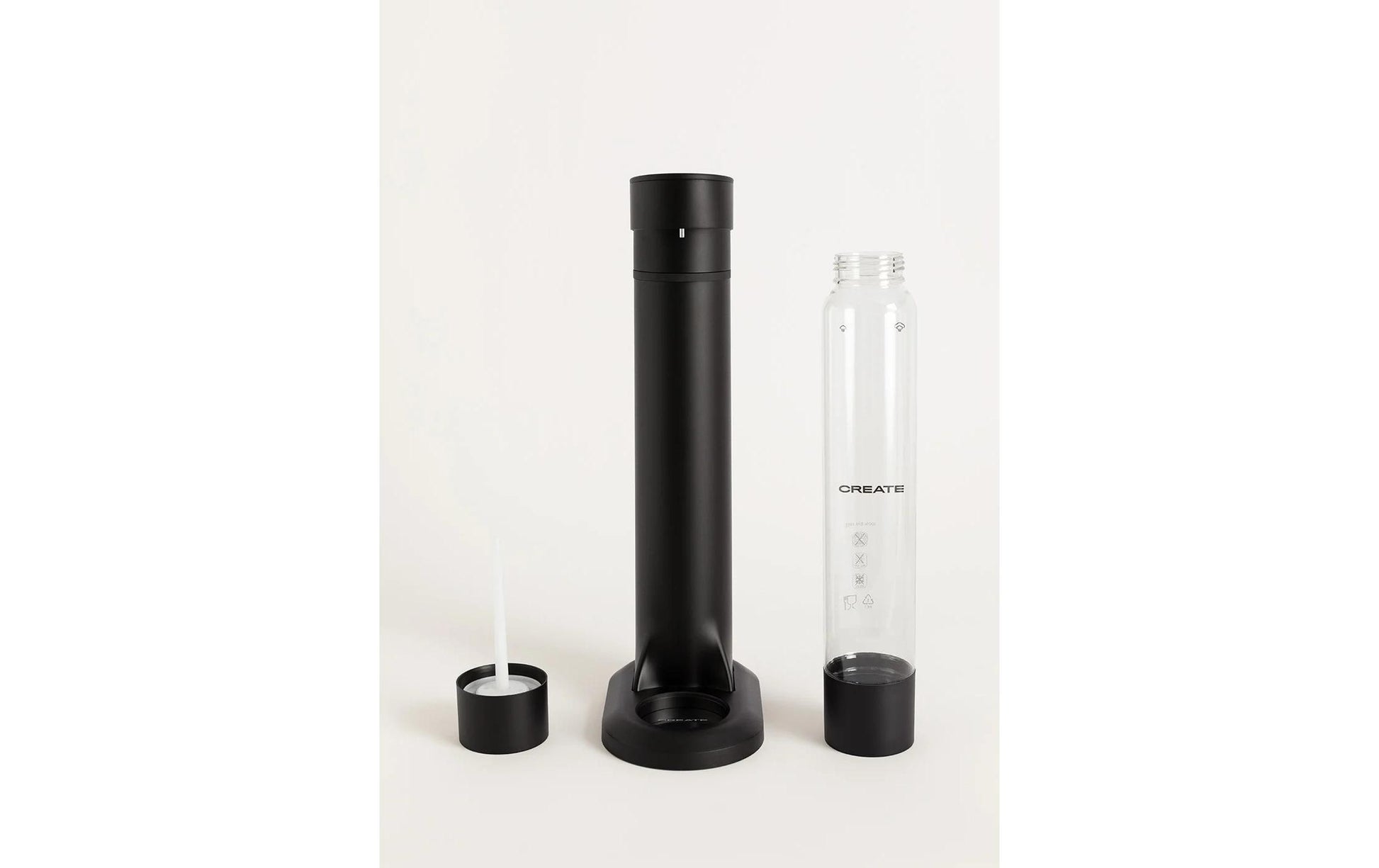 Create Wassersprudler – inkl. 1 Flasche, Schwarz