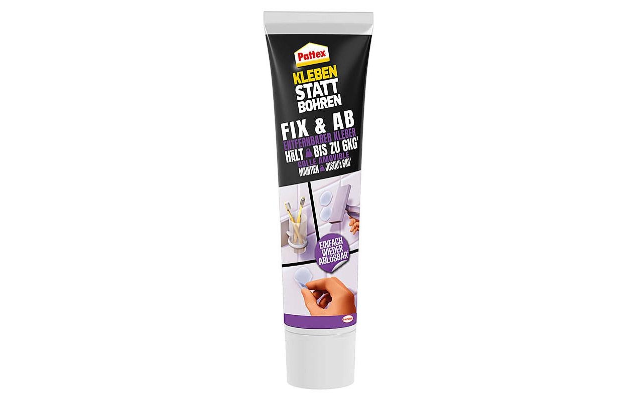 Pattex Kleben statt Bohren Montagekleber Fix & Ab Tube – transparent – 44 g