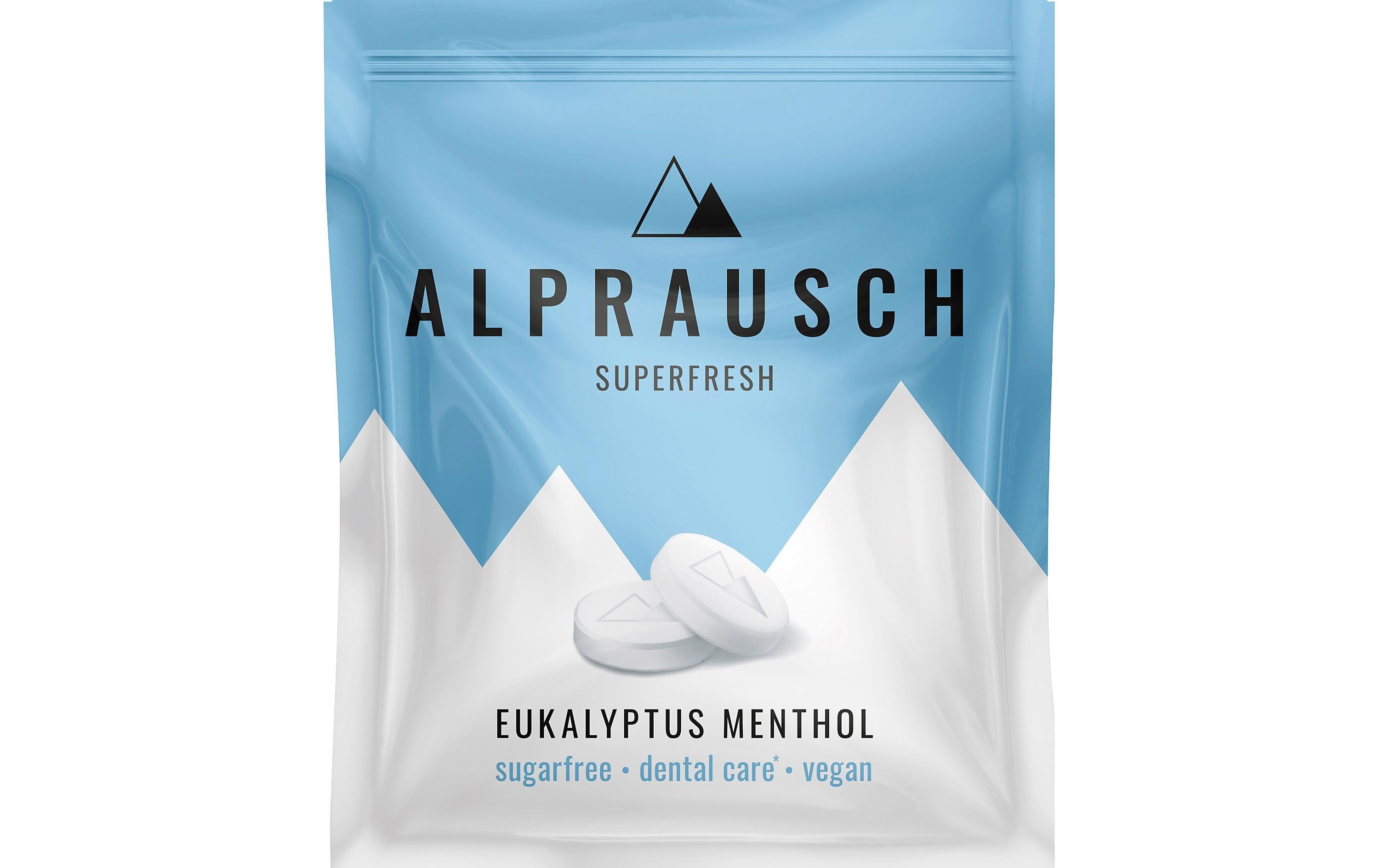 Alprausch Lutschbonbons – Eukalyptus-Menthol, vegan – 22 g