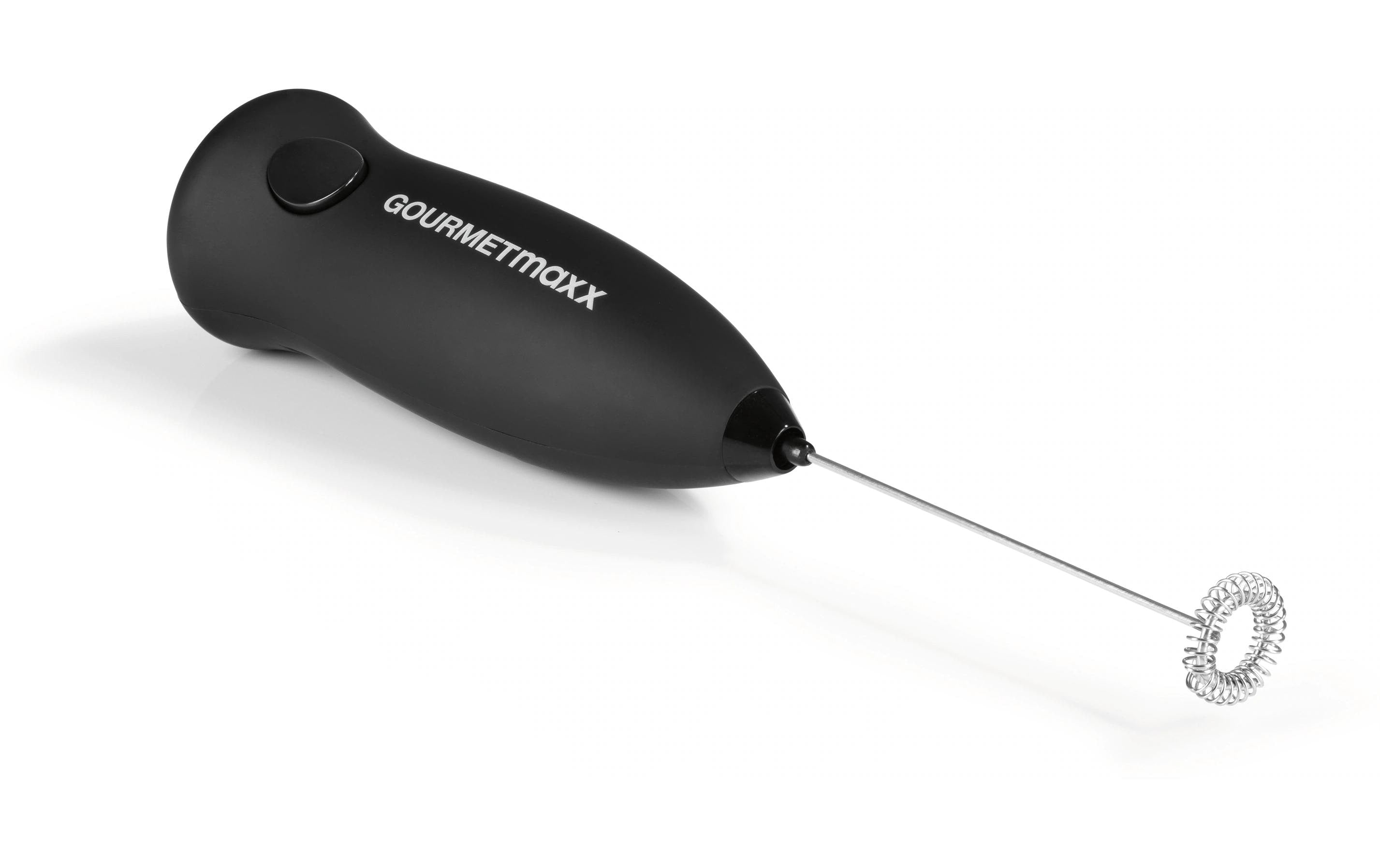 Gourmetmaxx Milchschäumer-Stab 3V – 2×AA – schwarz