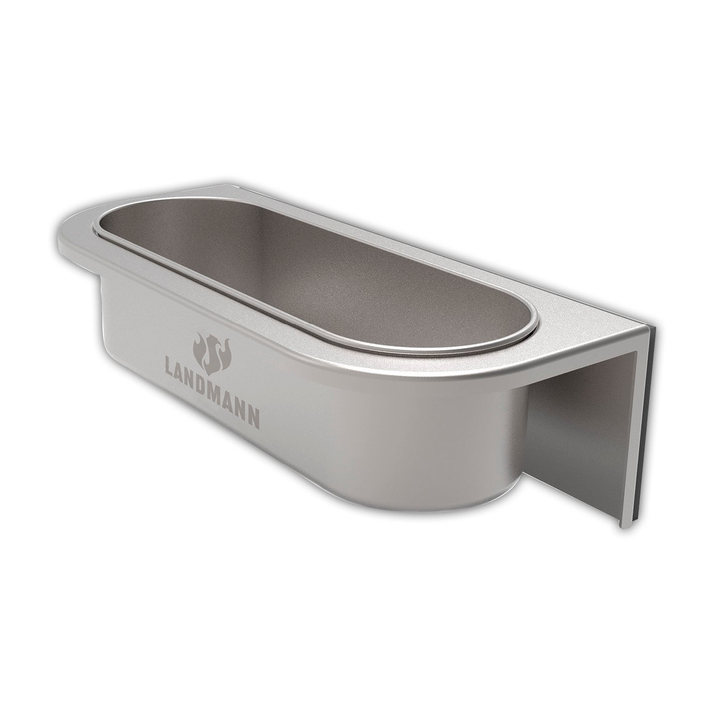 LANDMANN Würstchenhalter, magnetisch, 22 × 10 × 6,5 cm, Edelstahl, silber