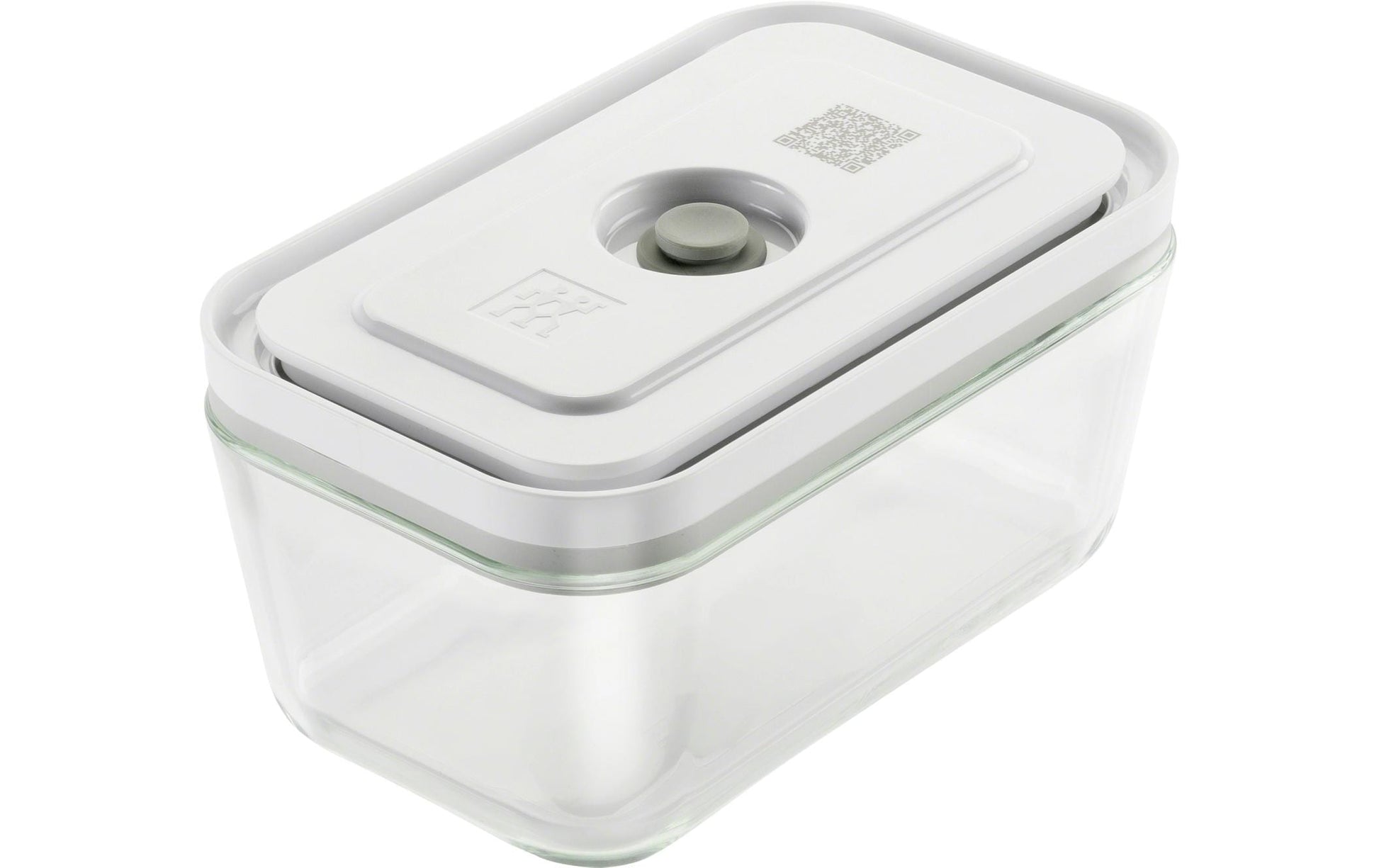 ZWILLING Vakuumbox M – 11,2 × 18,2 × 9,8 cm, 900 ml – für Vakuumierer, Glas, Grau