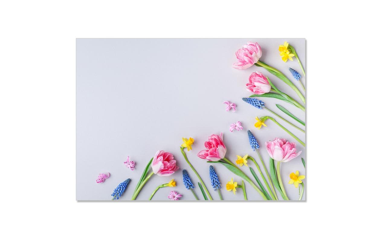 Trendform Tischset Bouquet, Papier, Rechteck – 42 × 29,7 cm – FSC – 48 Stk.