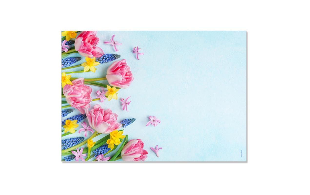 Trendform Tischset Bouquet, Papier, Rechteck – 42 × 29,7 cm – FSC – 48 Stk.