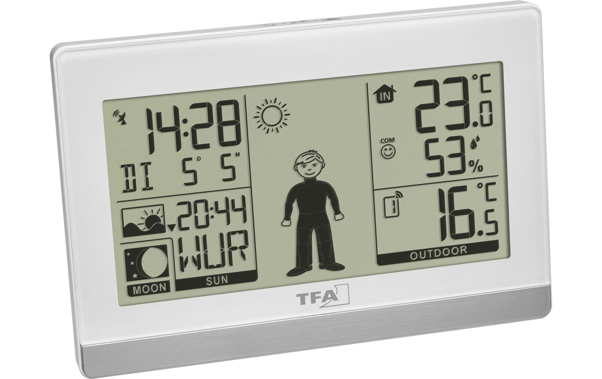 TFA-Dostmann WEATHER BOY Temperatur-/Feuchtesensor – Kabellos, -9,9–50 °C, 20–95 %, Innen/Aussen