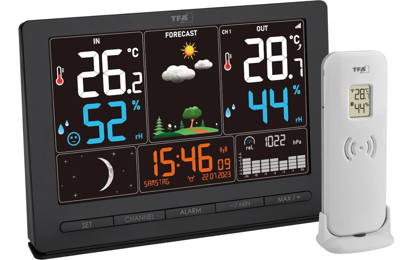 TFA-Dostmann Season 2 Temperatur-/Feuchtesensor – Kabellos (433 MHz), −40–60 °C, 10–99 %, Innen/Aussen