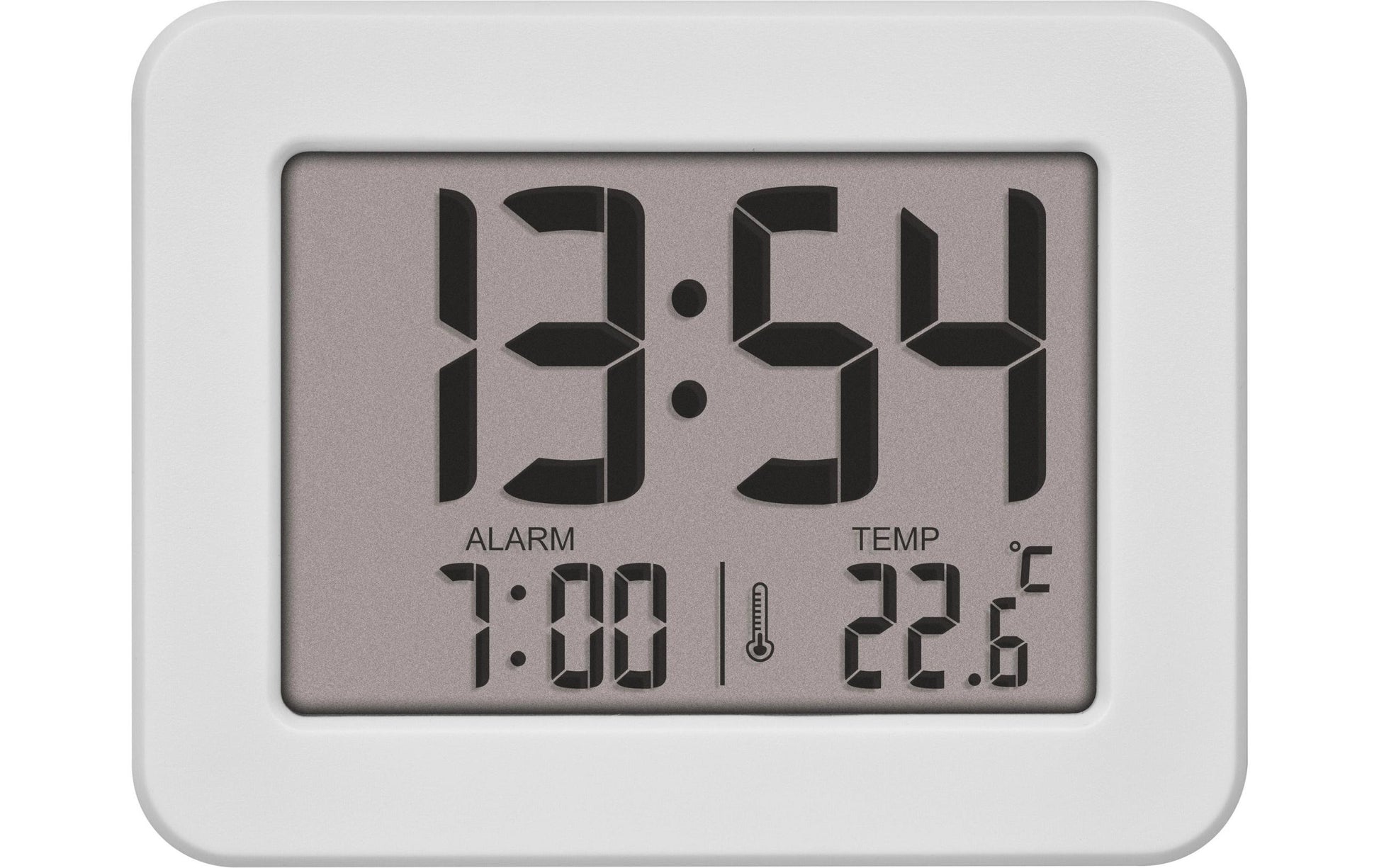 TFA-Dostmann TFA Dostmann Digitalwecker – Thermometer, 2,5 × 7,2 × 5,6 cm, weiss, Kunststoff