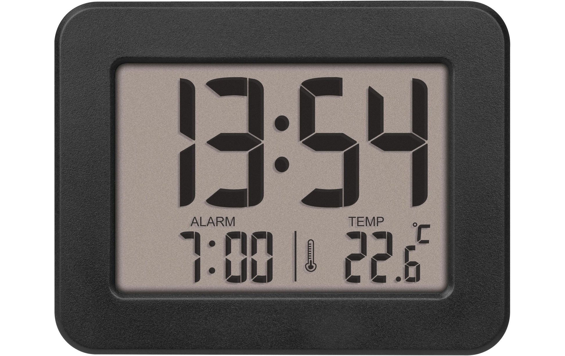 TFA-Dostmann TFA Dostmann Digitalwecker – Thermometer, 2,5 × 7,2 × 5,6 cm, schwarz