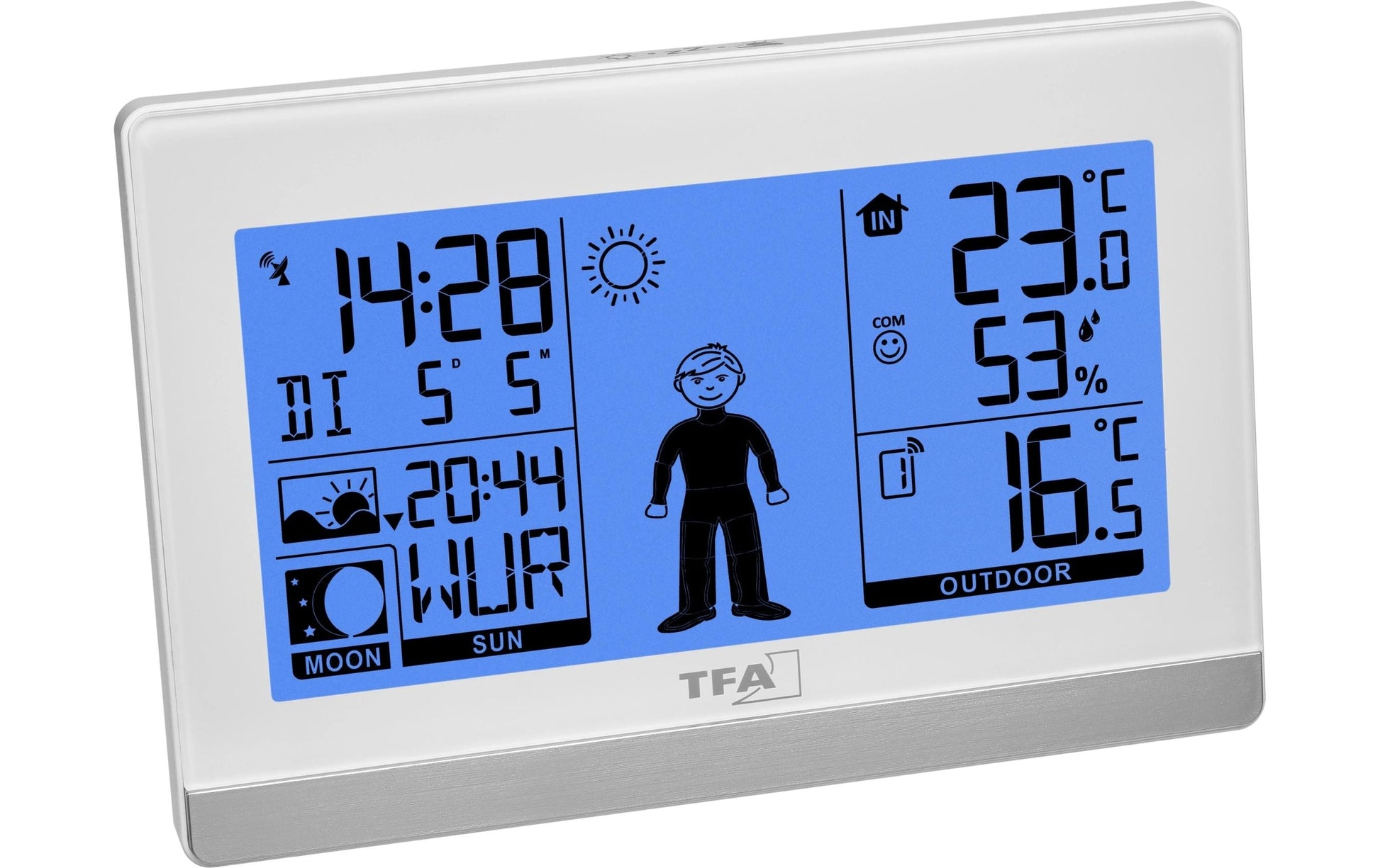 TFA-Dostmann WEATHER BOY Temperatur-/Feuchtesensor – Kabellos, -9,9–50 °C, 20–95 %, Innen/Aussen