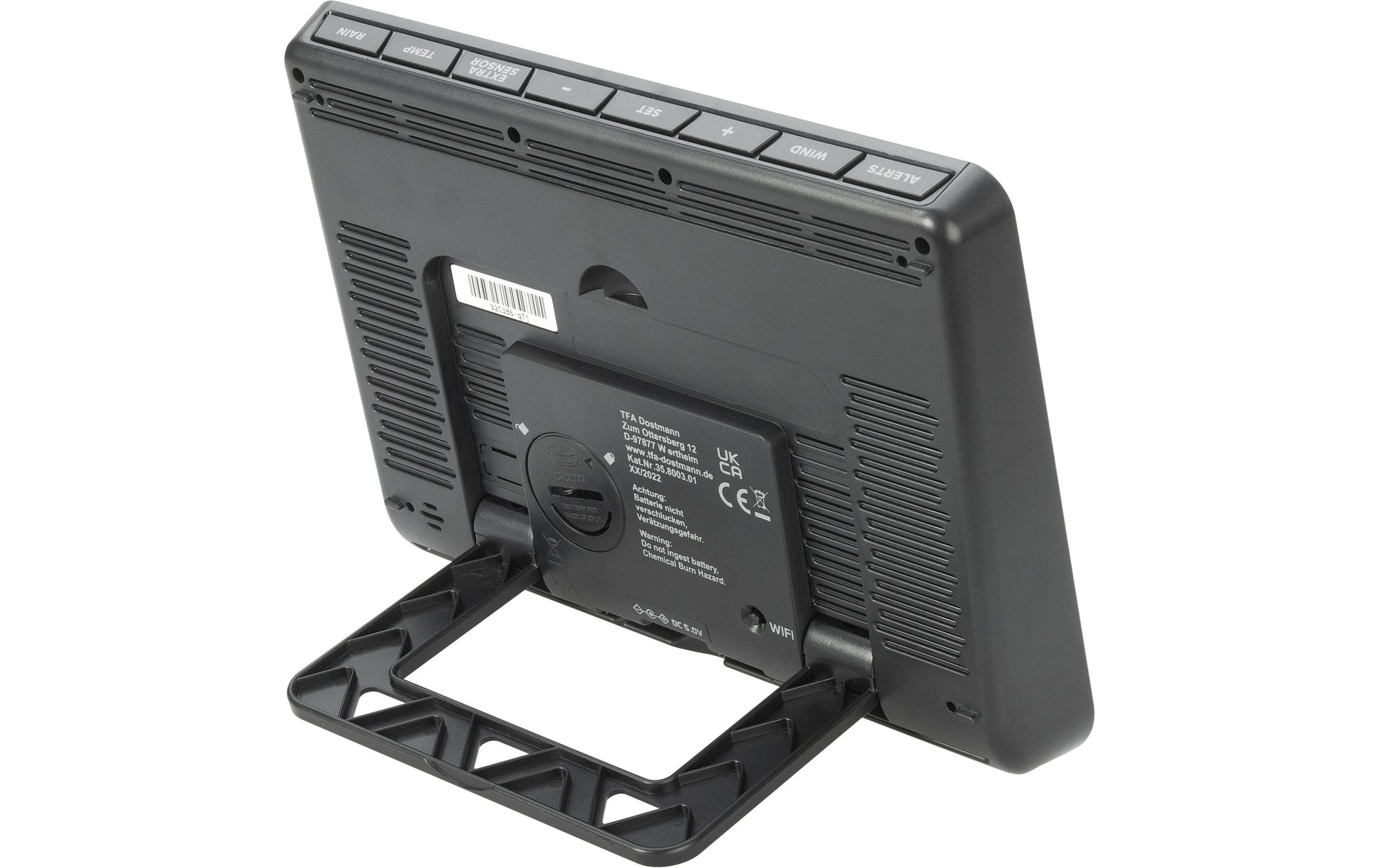 TFA-Dostmann VIEW PRO Sensor-Gateway/Monitor – WLAN, −40–60 °C, 10–99 %, Innen/Aussen