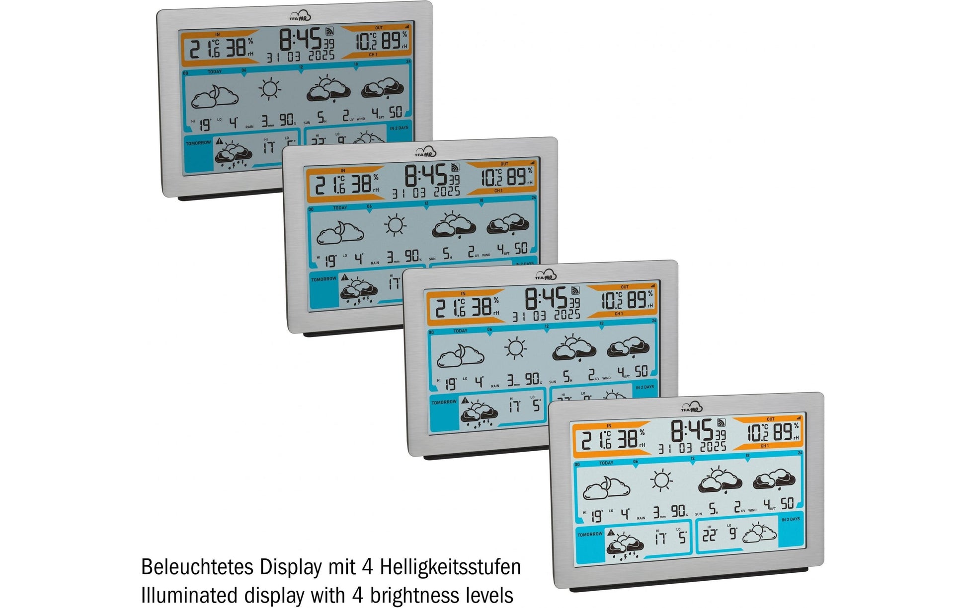 TFA-Dostmann TFA.me ID-02 Sensor-Gateway/Monitor – WLAN, −40–60 °C, 10–99 %, Innen/Aussen