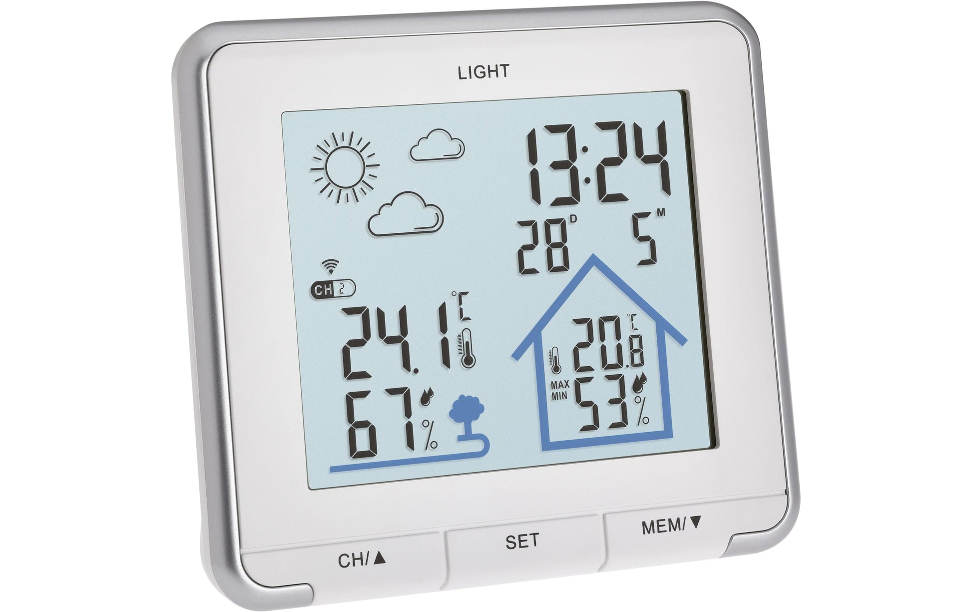 TFA-Dostmann LIFE Temperatur-/Feuchtesensor – Kabellos, −30–70 °C, 20–95 %, Innen/Aussen