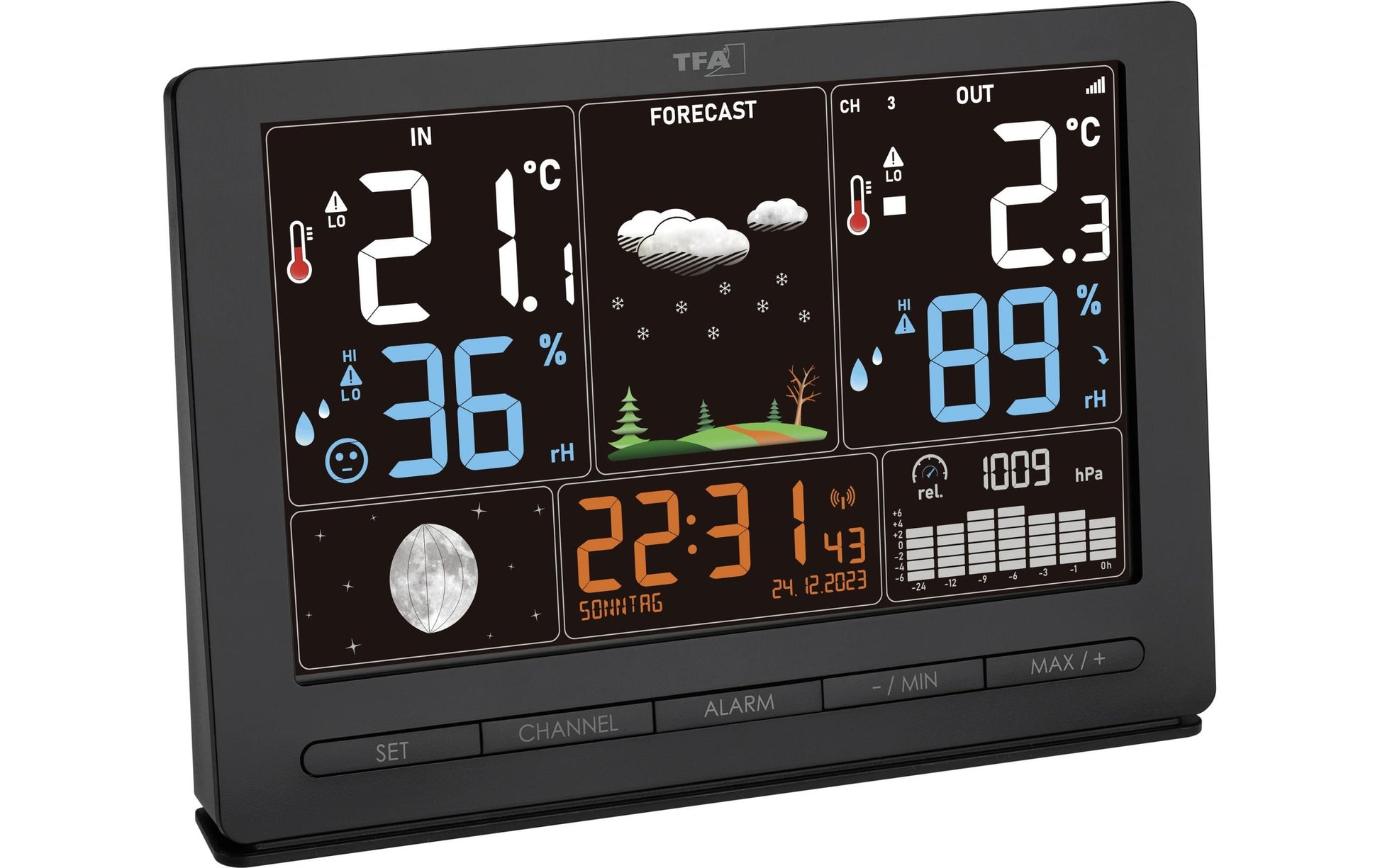 TFA-Dostmann Season 2 Temperatur-/Feuchtesensor – Kabellos (433 MHz), −40–60 °C, 10–99 %, Innen/Aussen