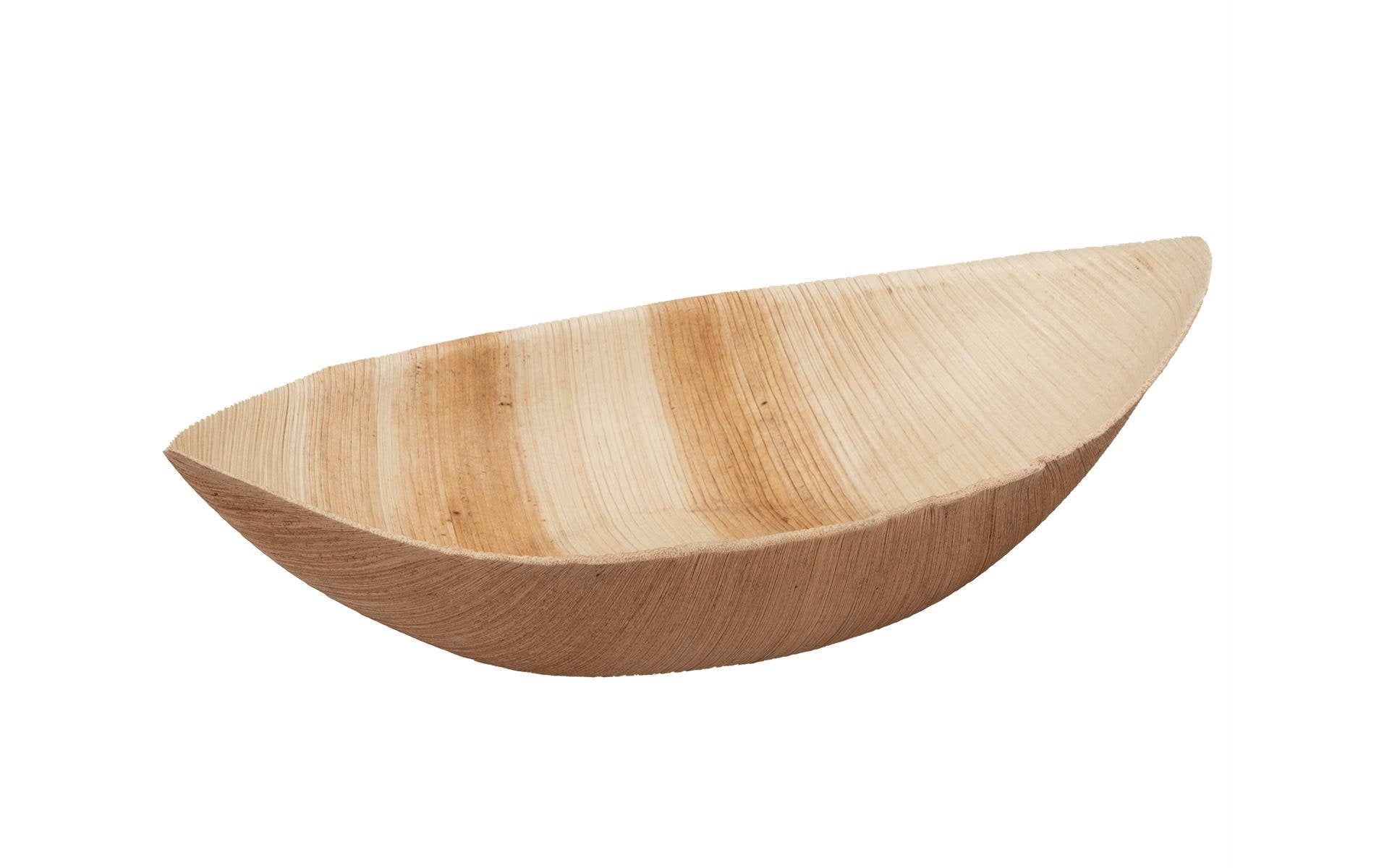 Elco Schale/Schüssel Palmblatt, 23 × 12,5 cm – braun – 10 Stk.