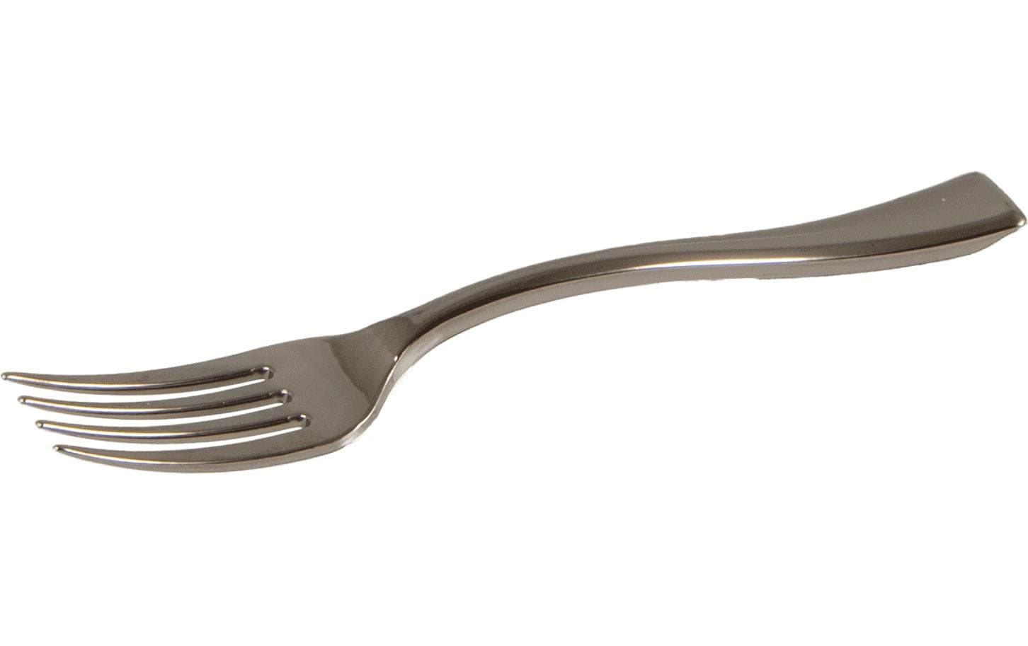 Elco Kunststoff-Gabel, 10 cm – silber – 100 Stk.