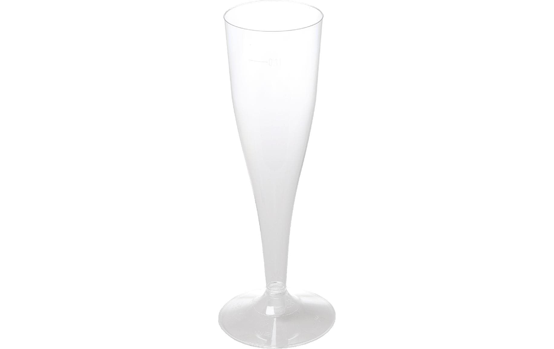 Elco Weinglas-Becher, Kunststoff – 1 dl, Transparent – 6 Stk.