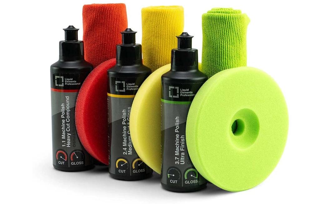 Liquid Elements Poliermaschine T3200 – 750 W – Ø 125 mm – Set