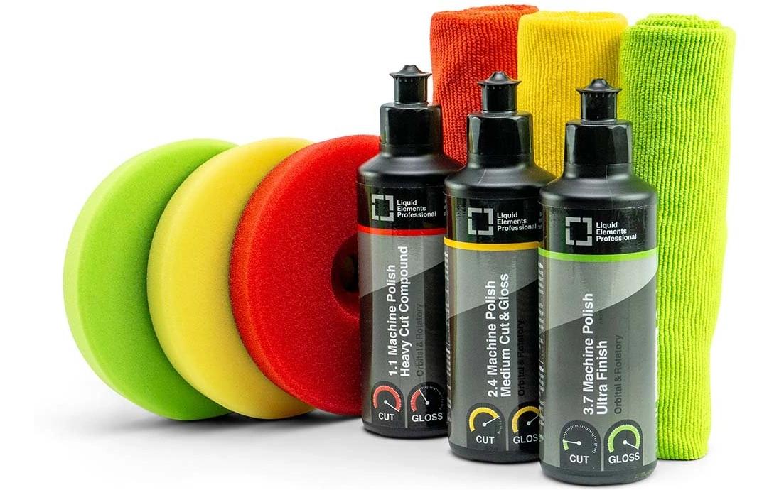 Liquid Elements Poliermaschine T3200 – 750 W – Ø 125 mm – Set