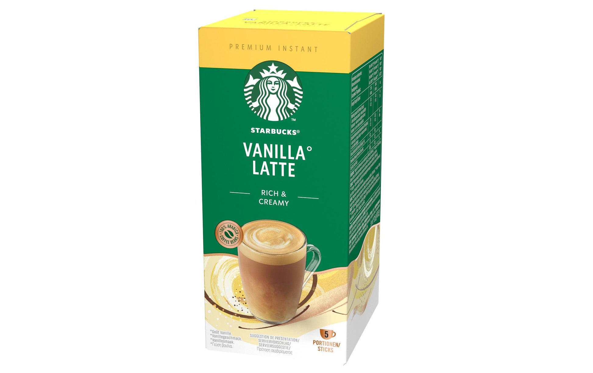 Starbucks Vanilla Latte – Instantgetränk, 5 Sticks
