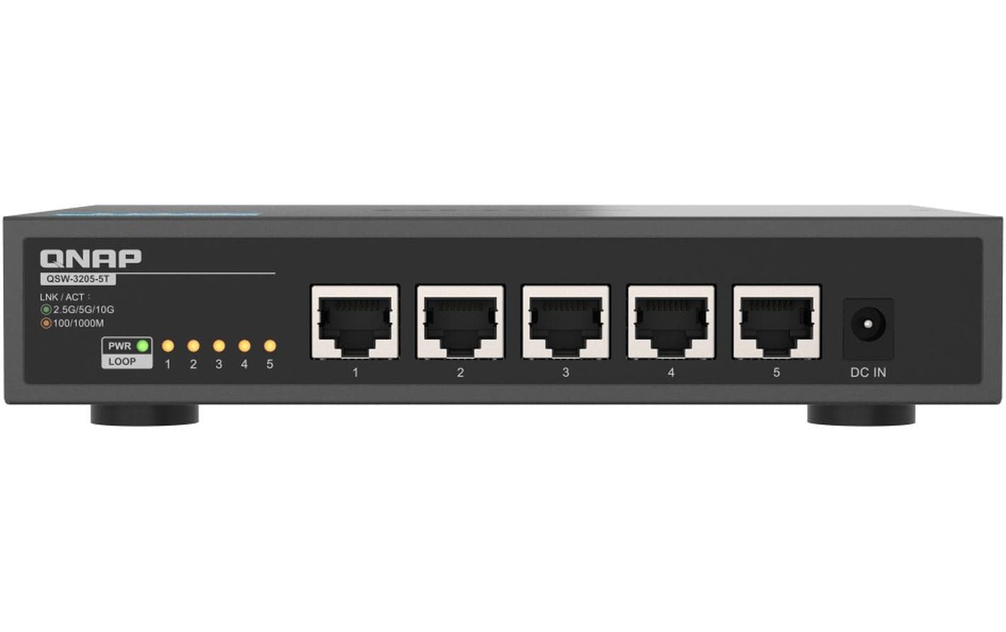 QNAP QSW-3205-5T – Unmanaged Switch – 5× 10G, Desktop