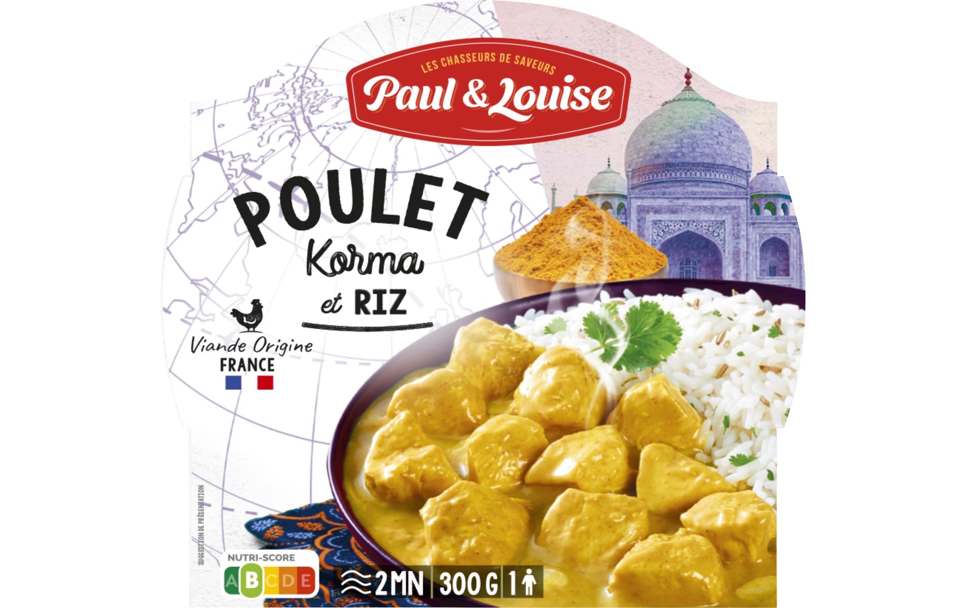 Paul & Louise Reisgericht Poulet Korma – 300 g