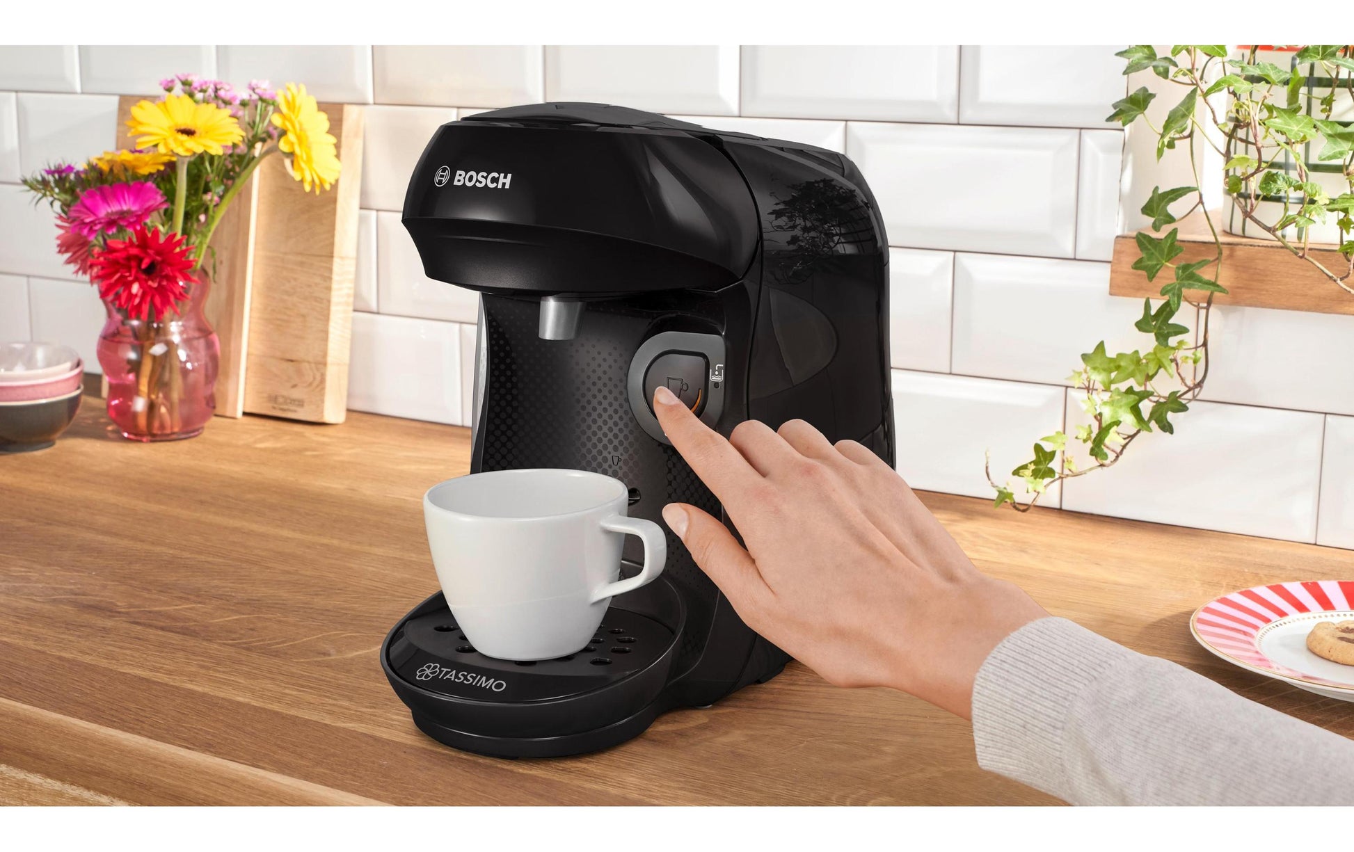 Tassimo Happy Friendly Kapselmaschine – für Tassimo, 0,7 l, schwarz