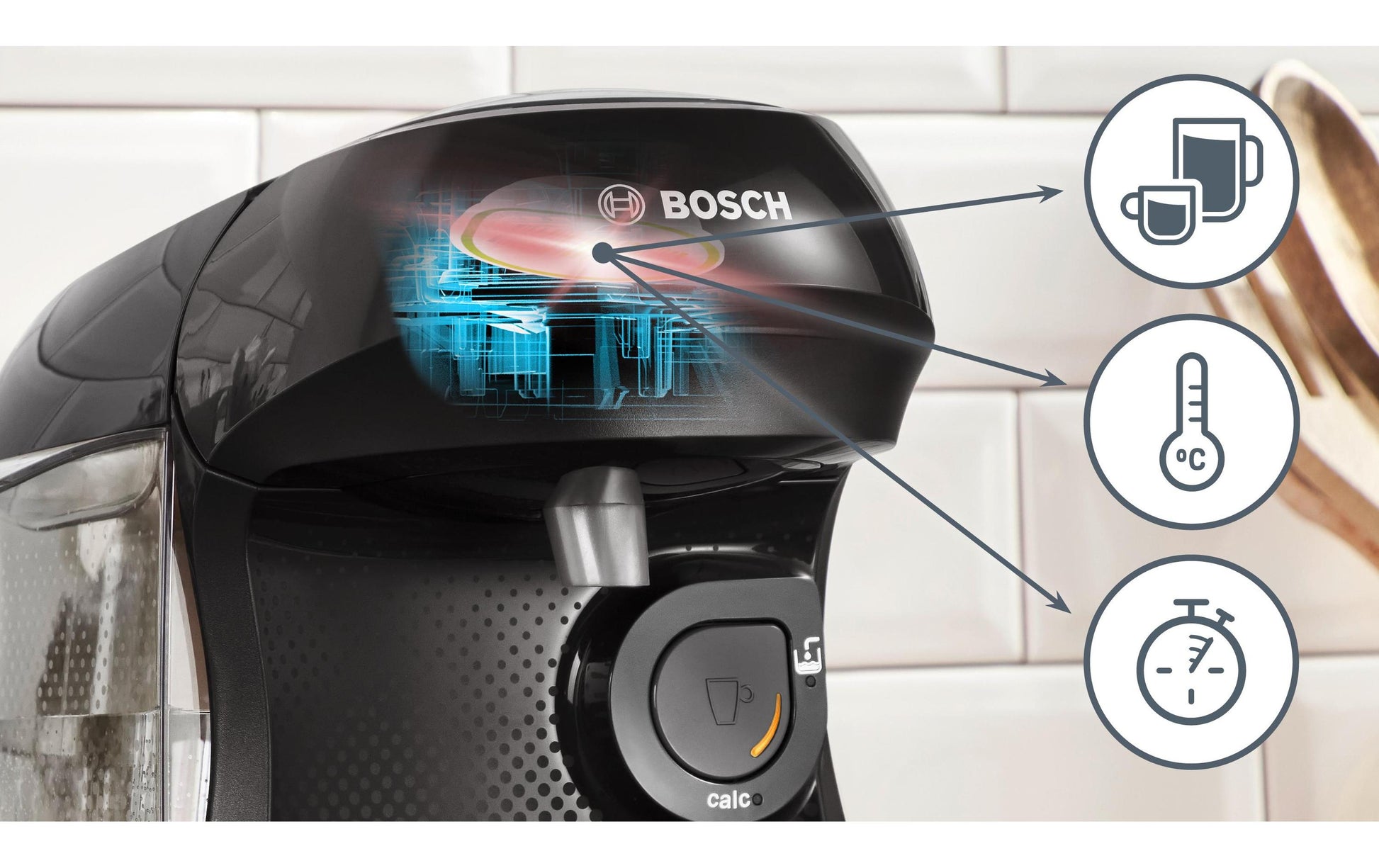 Tassimo Happy Friendly Kapselmaschine – für Tassimo, 0,7 l, schwarz