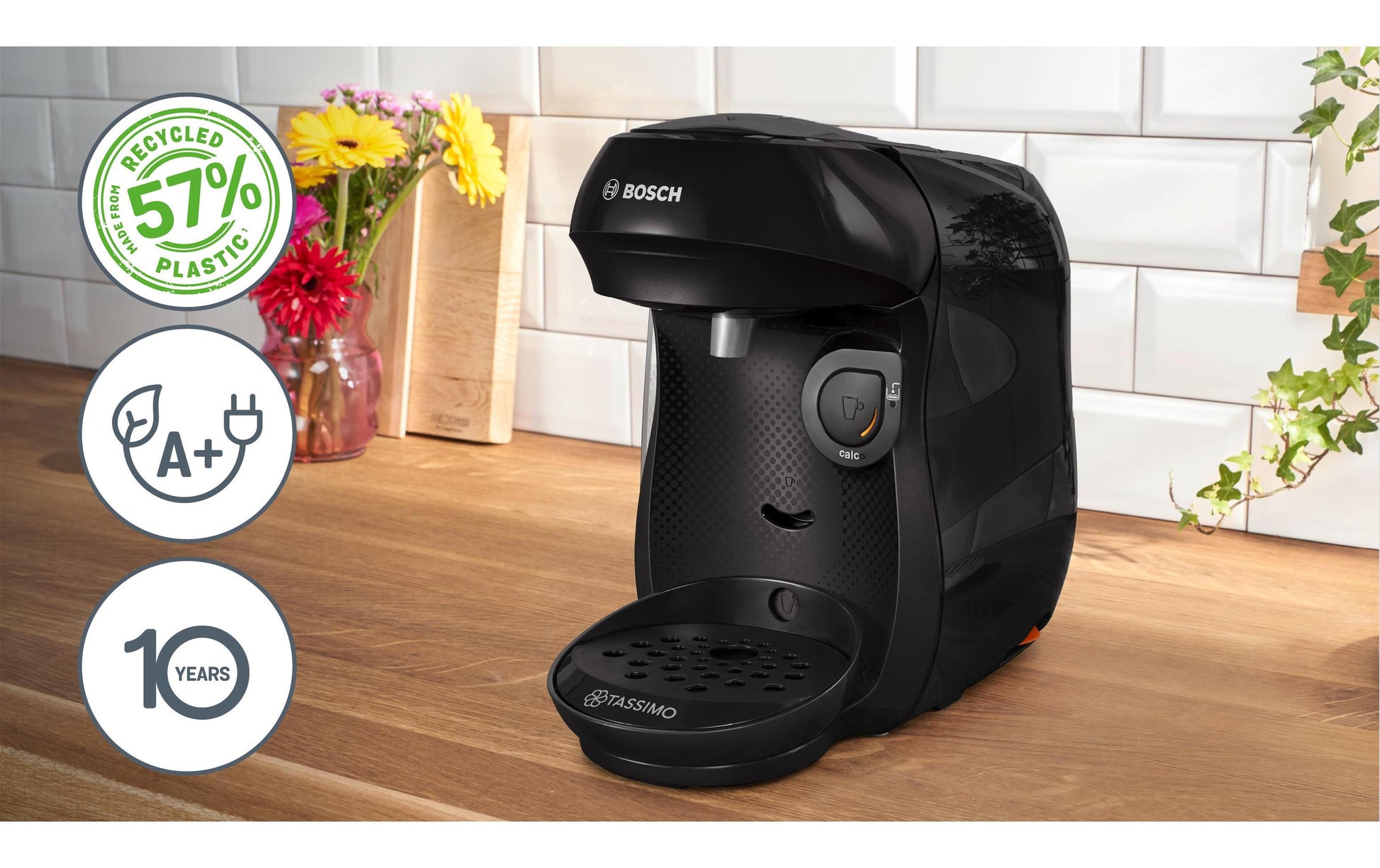 Tassimo Happy Friendly Kapselmaschine – für Tassimo, 0,7 l, schwarz