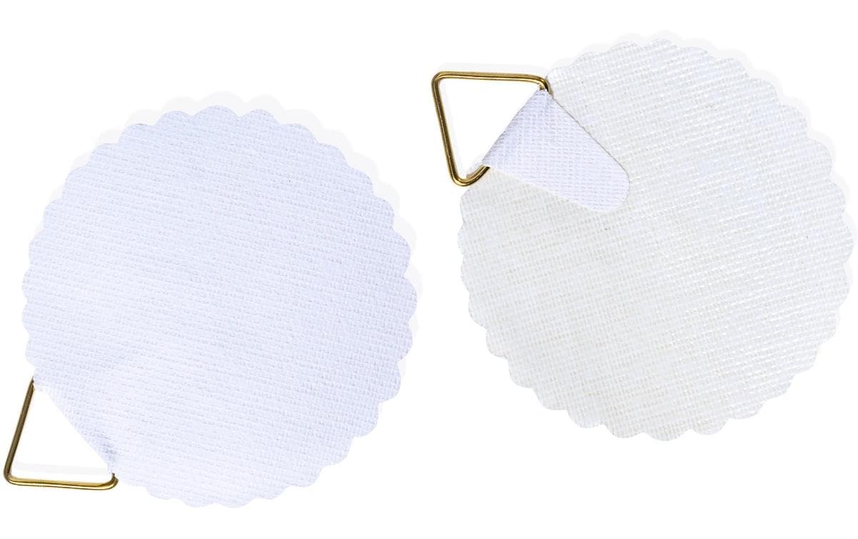 HERMA Bildaufhänger – Ø 45 mm, weiss, Papier/Draht, 6er-Pack
