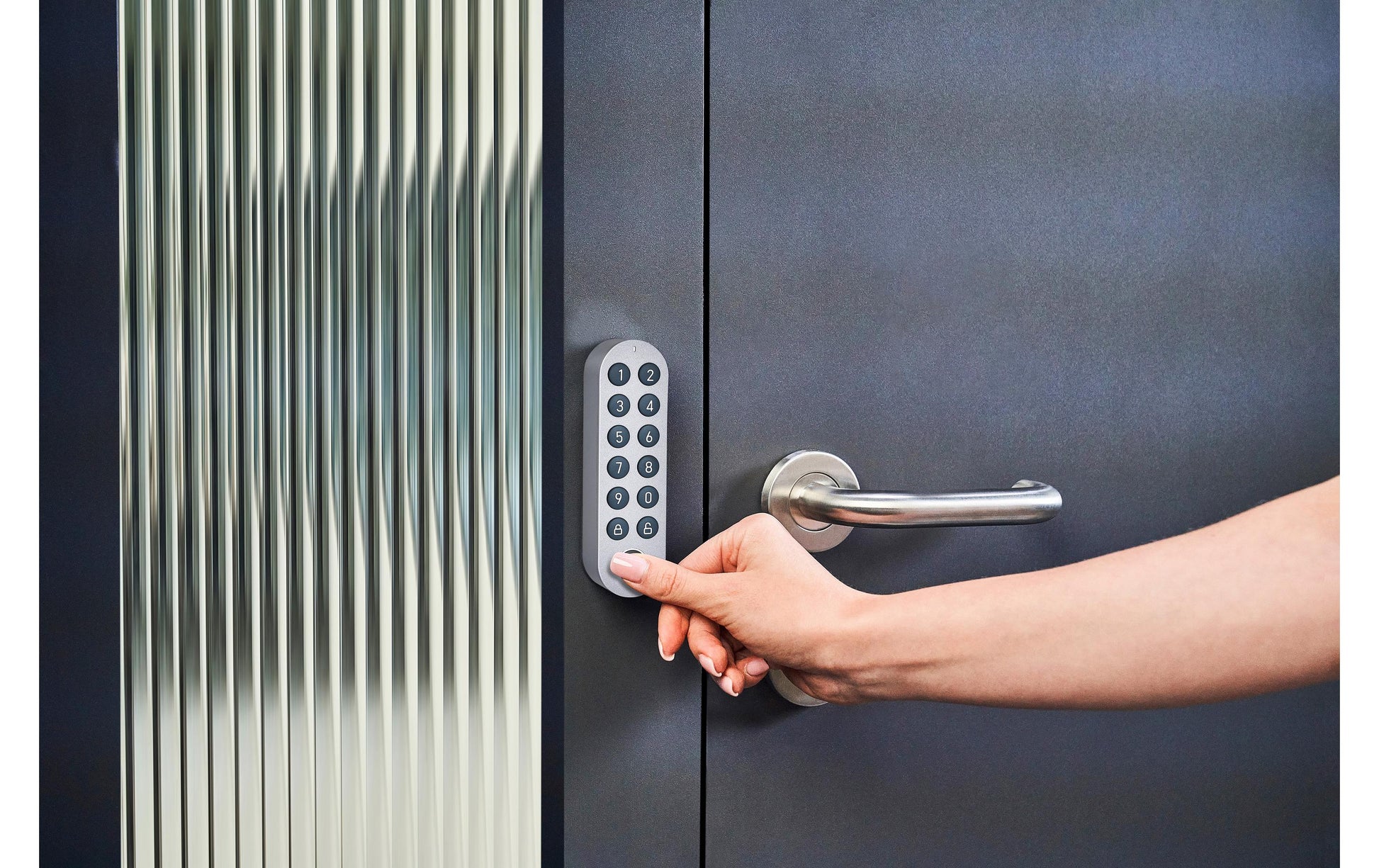 Lockin Smart Lock G30 – 60 × 56 × 130 mm, grau, batteriebetrieben