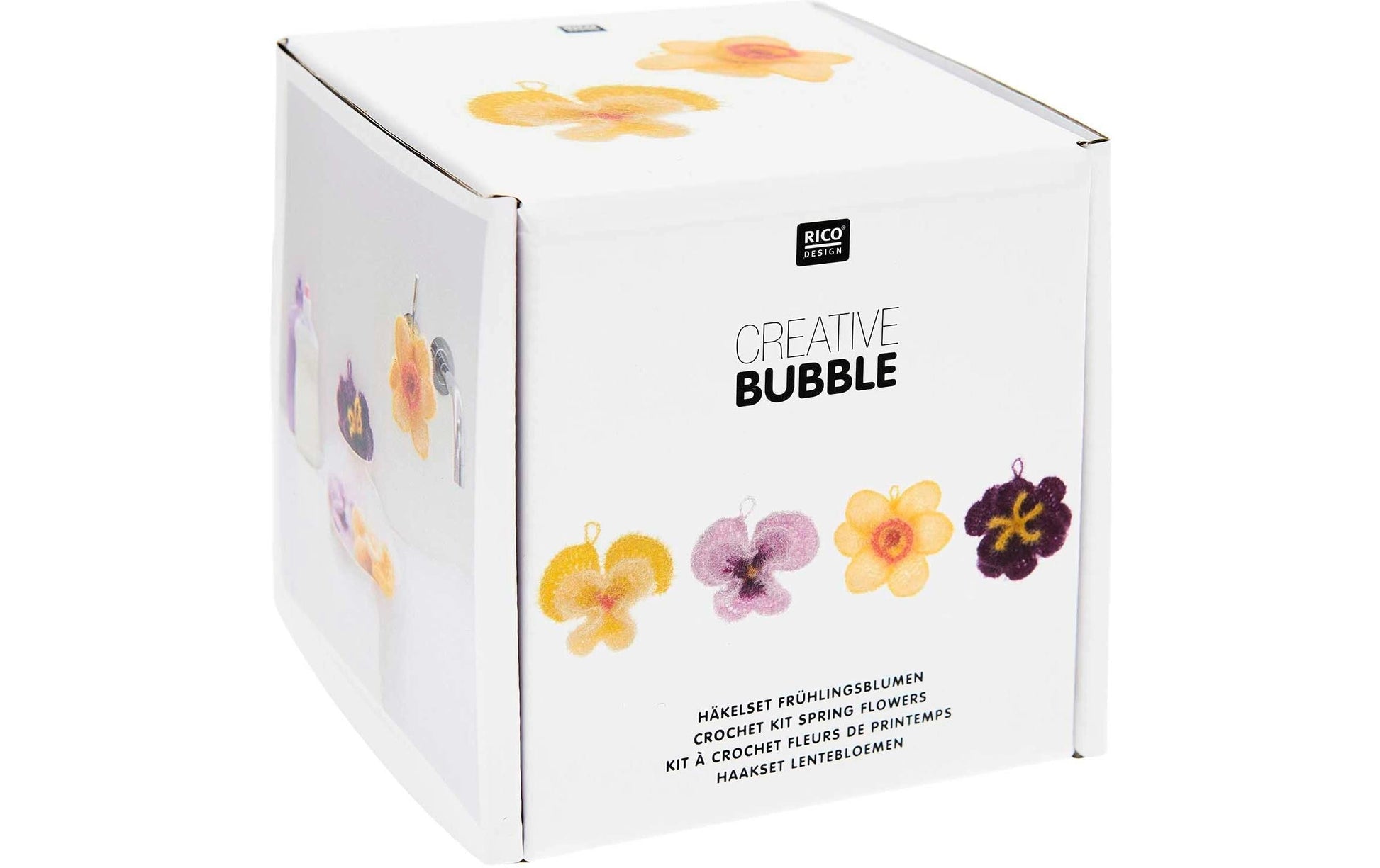 Rico Design Bubble – Häkelset – Frühlingsblumen – 7-teilig – Polyester