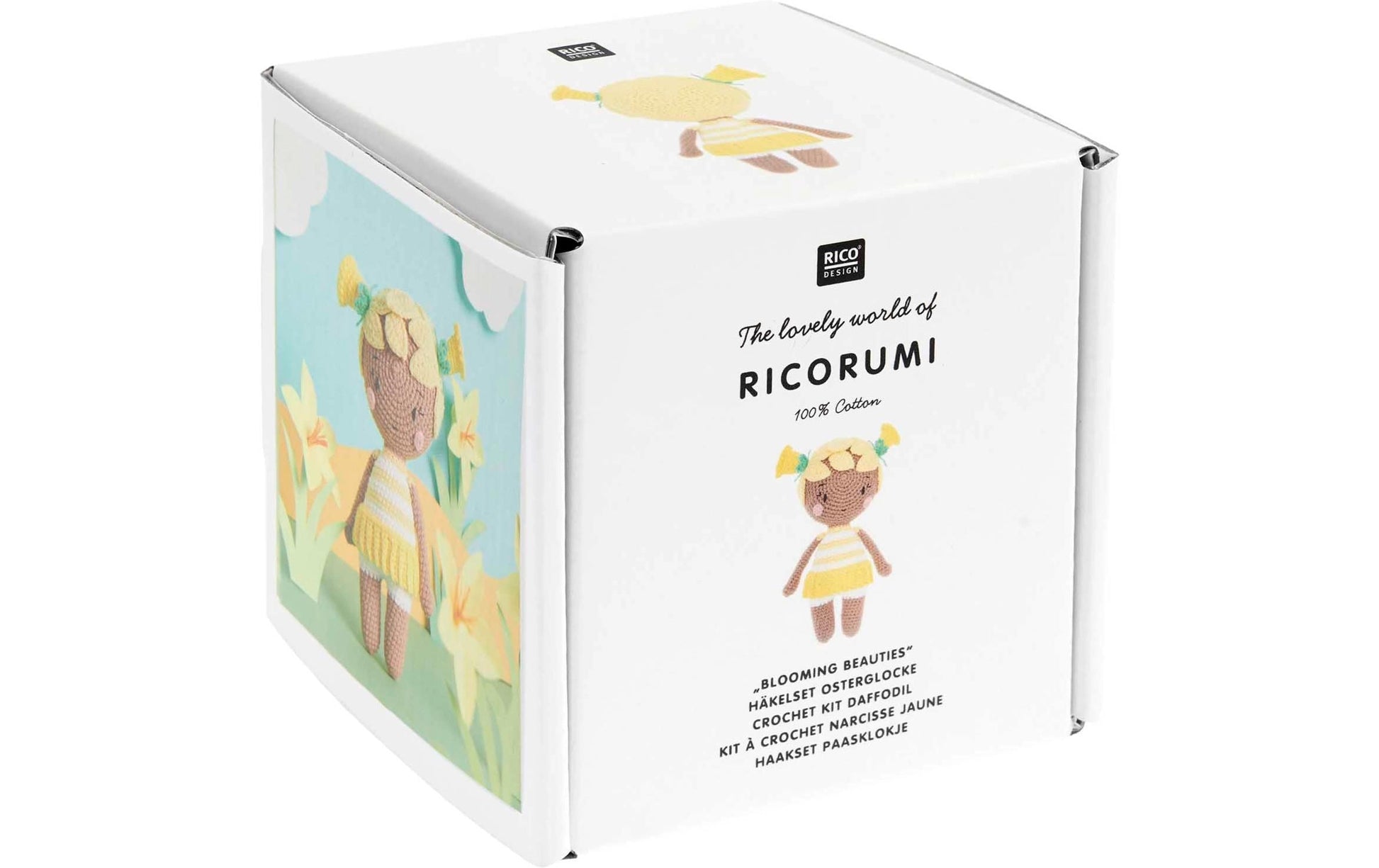 Rico Design Ricorumi Häkelset Blooming Beauties – Mehrfarbig, 9 Stk.