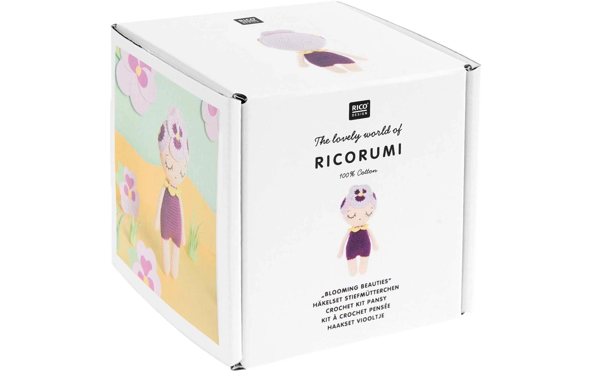 Rico Design Ricorumi Häkelset Blooming Beauties – 7 Stk., Mehrfarbig