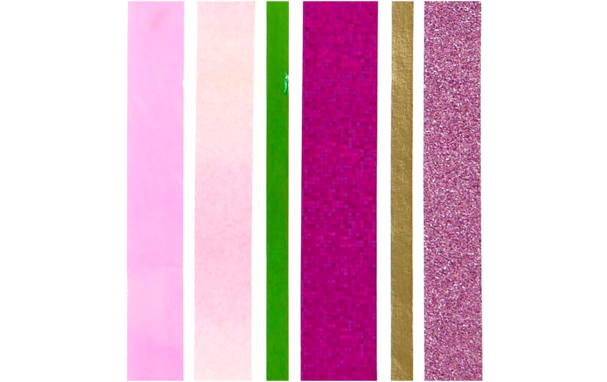 Rico Design Washi Tape Set – mehrfarbig, Papier, holografisch, wiederablösbar, 6 Rollen