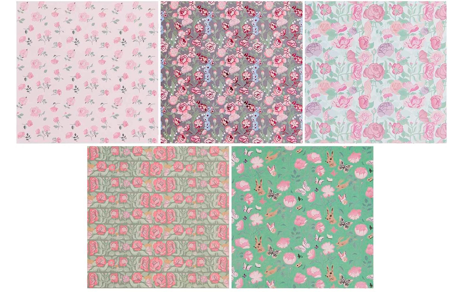 Rico Design Origamipapier – 15 × 15 cm, rosa, 70 g/m² – 50 Blatt