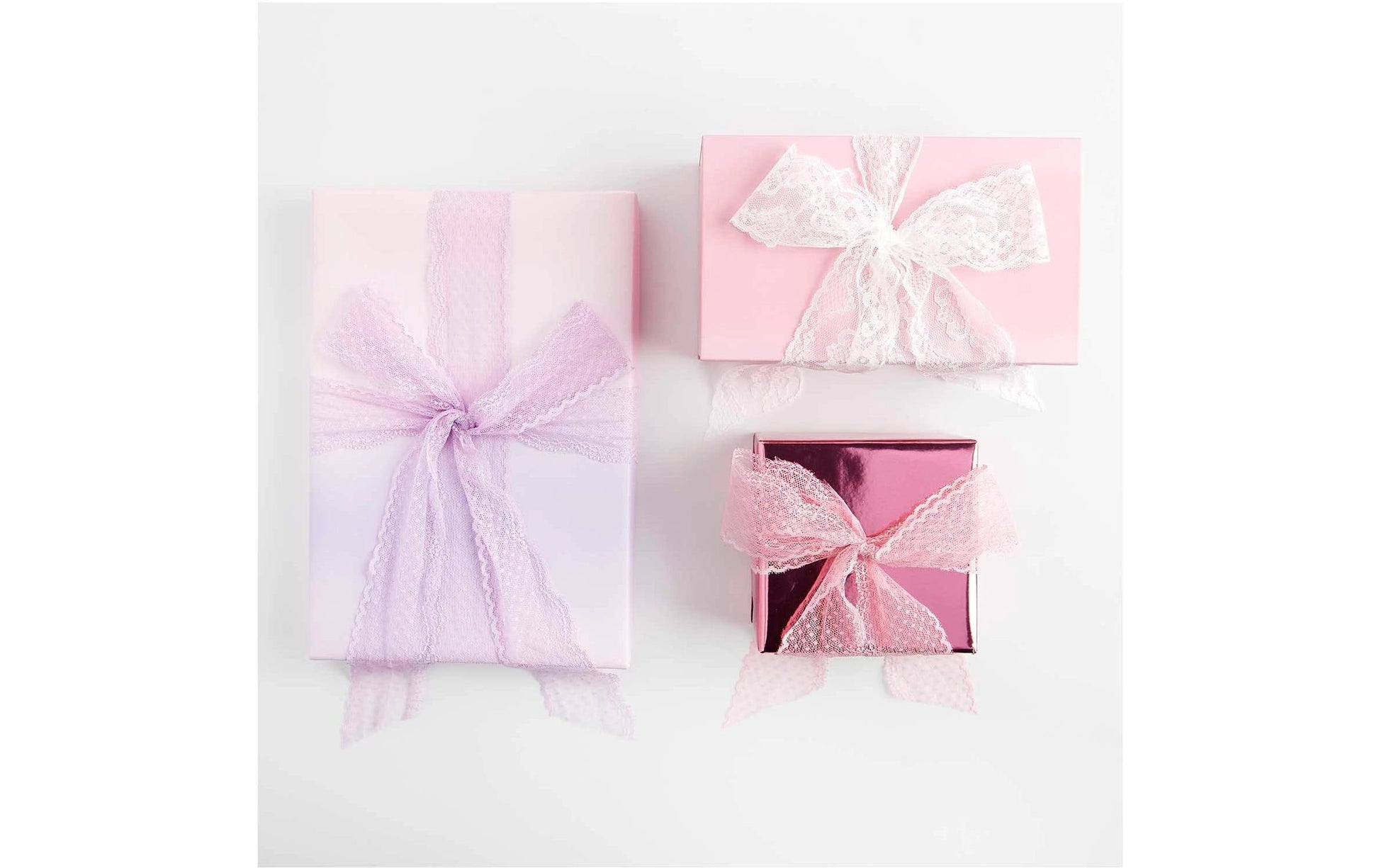 Rico Design Spitzenband Pünktchen 58 mm × 3 m – Rosa