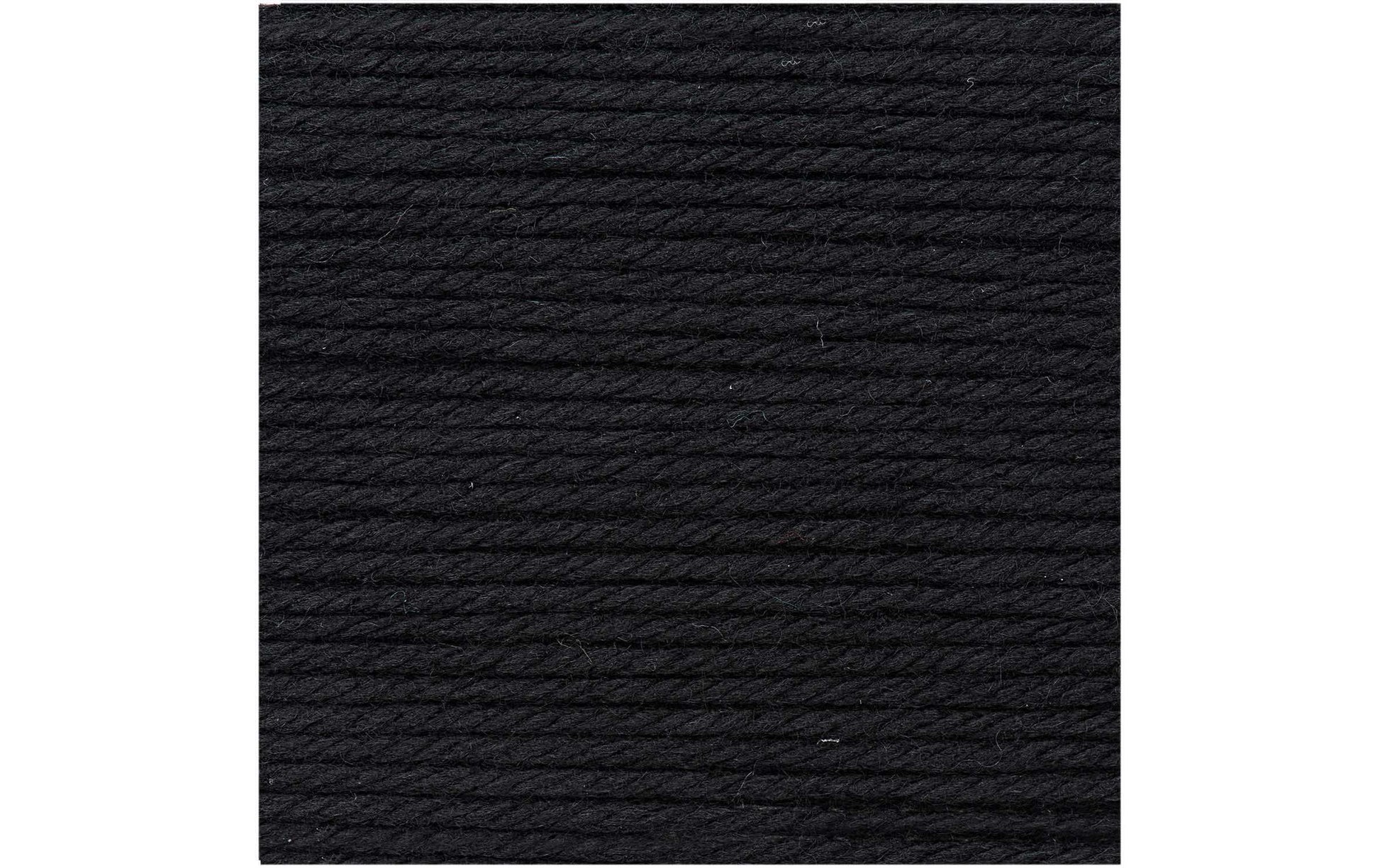 Rico Design Essentials Mega Wool Chunky Wolle Schwarz – 100 g, 125 m, Nadel 6 mm, 55% Schurwolle/45% Polyacryl