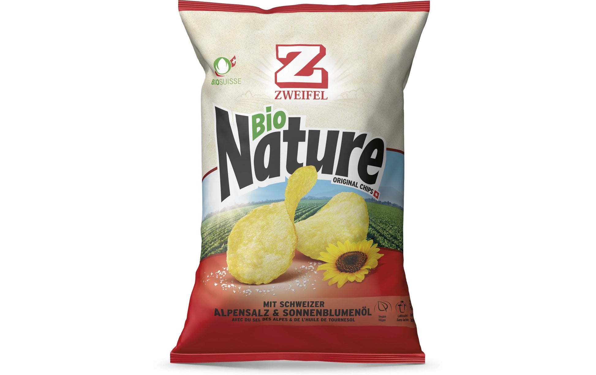 Zweifel Bio Nature Chips – Salz, glutenfrei – 110 g