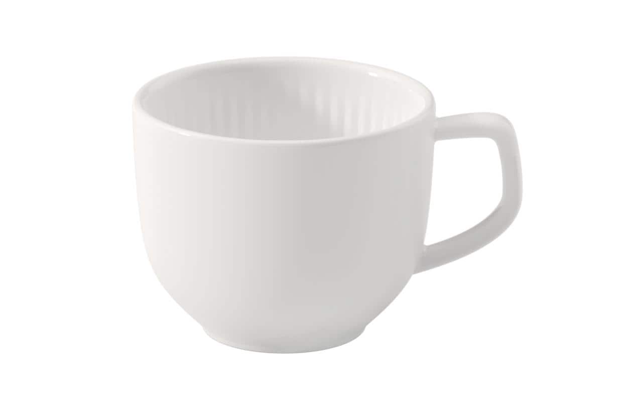Villeroy & Boch Afina Tasse – 0,05 l, Porzellan, weiss, spülmaschinenbeständig, mikrowellengeeignet, 1 Stück