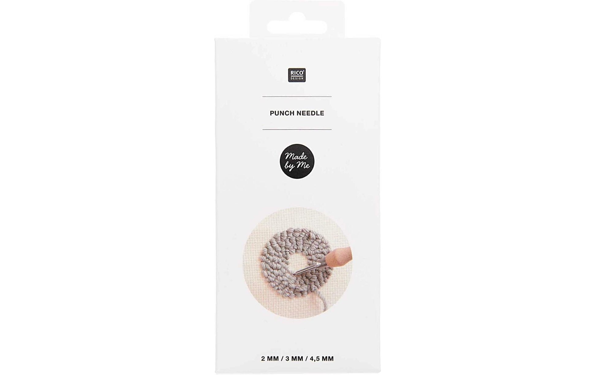Rico Design Punch Needle-Set – 2/3/4,5 mm, 6-teilig, Holz, für Handnähen