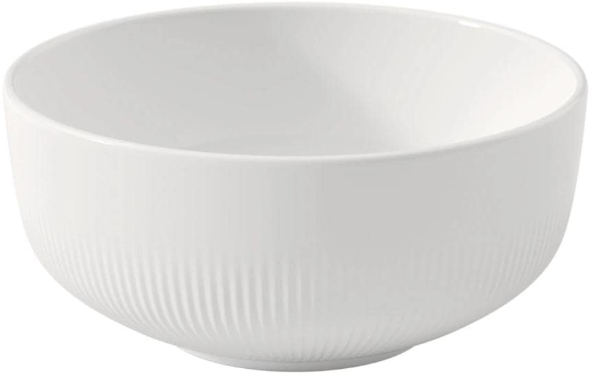 Villeroy & Boch Afina Müslischüssel – 0,55 l, Porzellan, Weiss, Spülmaschinengeeignet, Mikrowellengeeignet