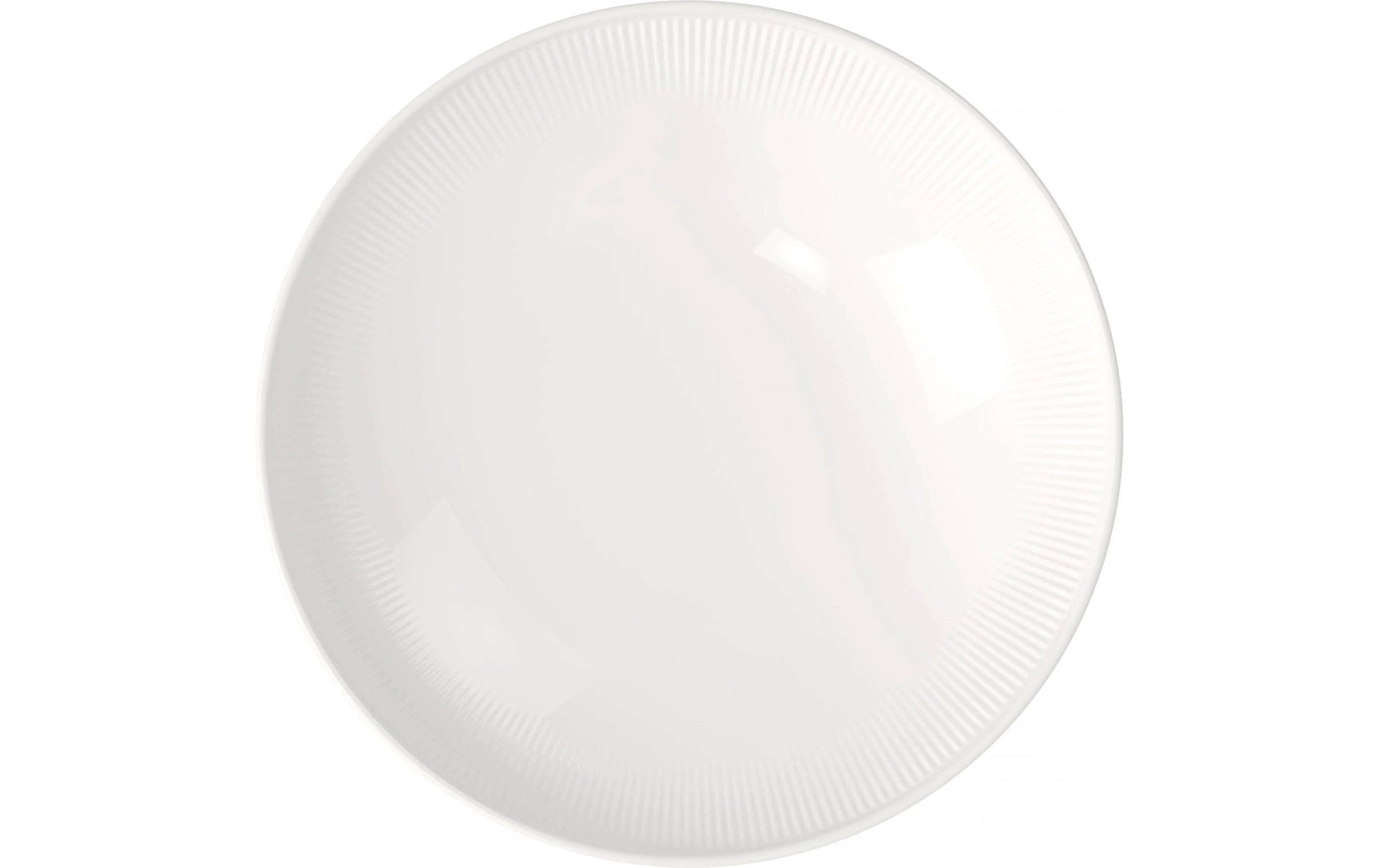 Villeroy & Boch Afina Suppenteller – 0,75 l, Porzellan, Weiss, Mikrowellengeeignet, Spülmaschinenbeständig