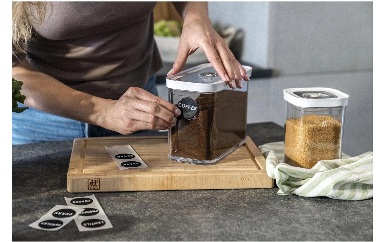 ZWILLING Vakuumbehälter Fresh & Save CUBE StarterSet – 320 ml, für Fresh & Save CUBE, Kunststoff, Weiss