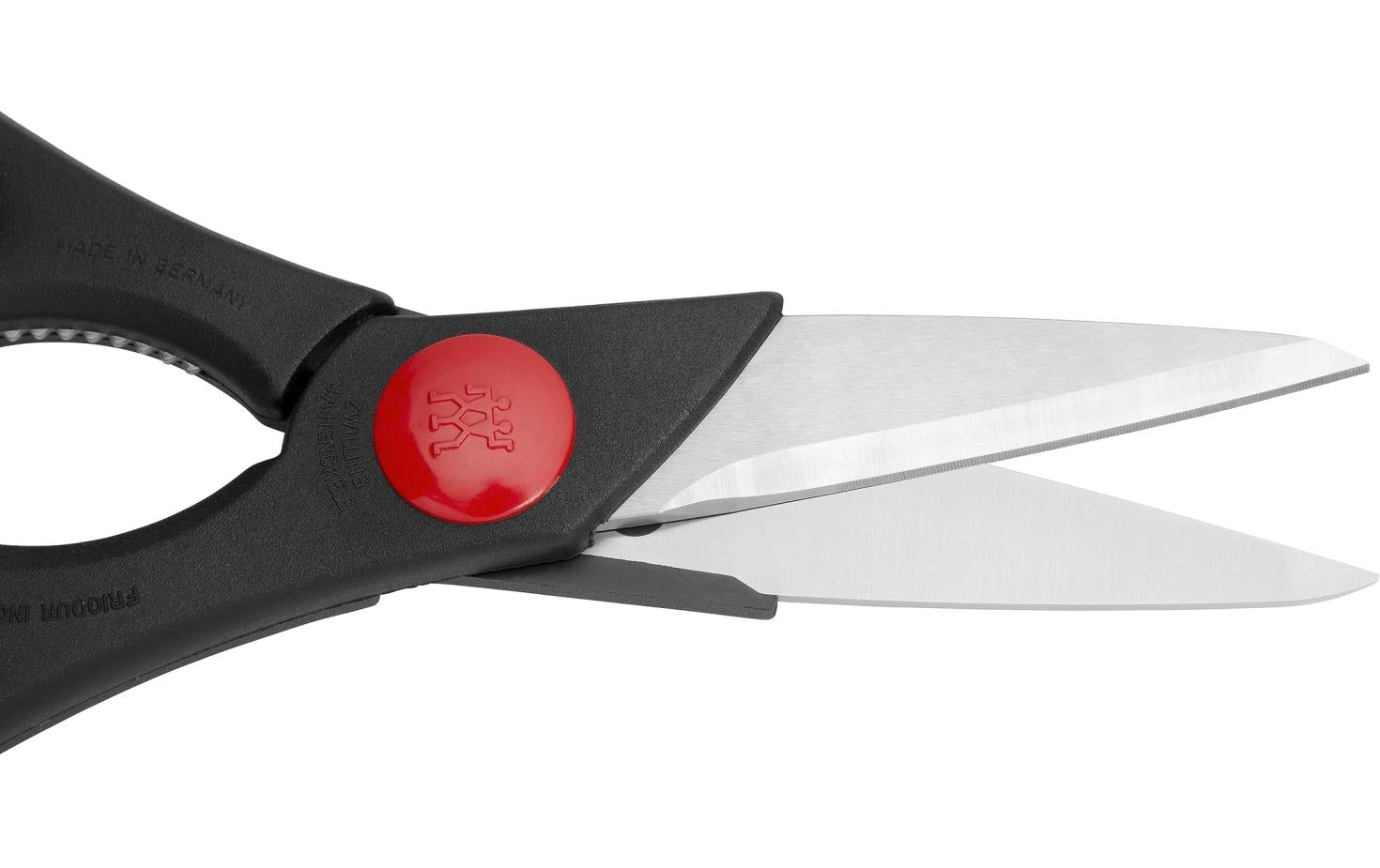 ZWILLING Küchenschere 20 cm, Edelstahl/Kunststoff, Schwarz, mit Flaschenöffner, gezahnte Klinge