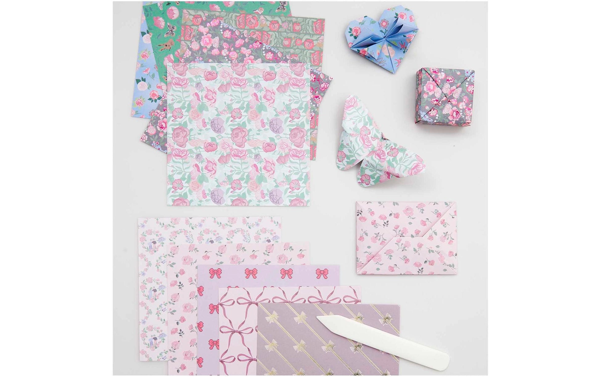 Rico Design Origamipapier – 15 × 15 cm, rosa, 70 g/m² – 50 Blatt